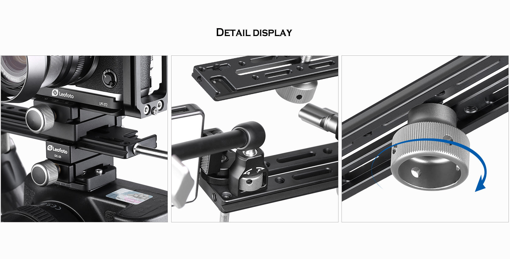 Leofoto NP-400 400mm Double Platform / Two Cameras Mounted side-by-side