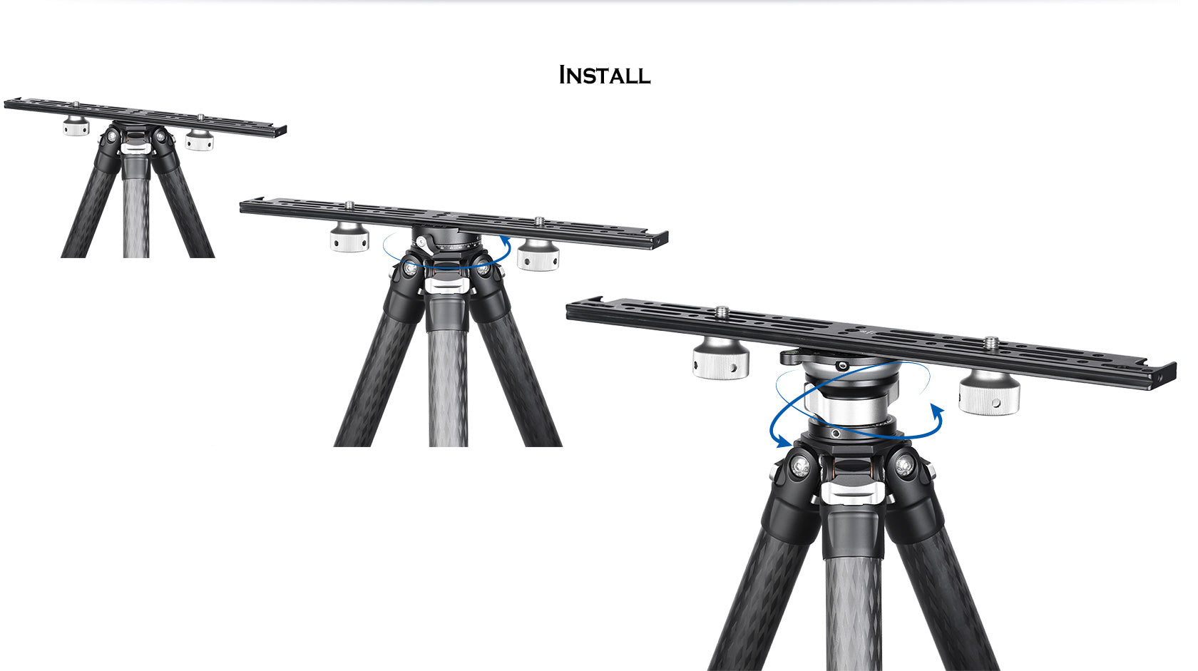 Leofoto NP-400 400mm Double Platform / Two Cameras Mounted side-by-side