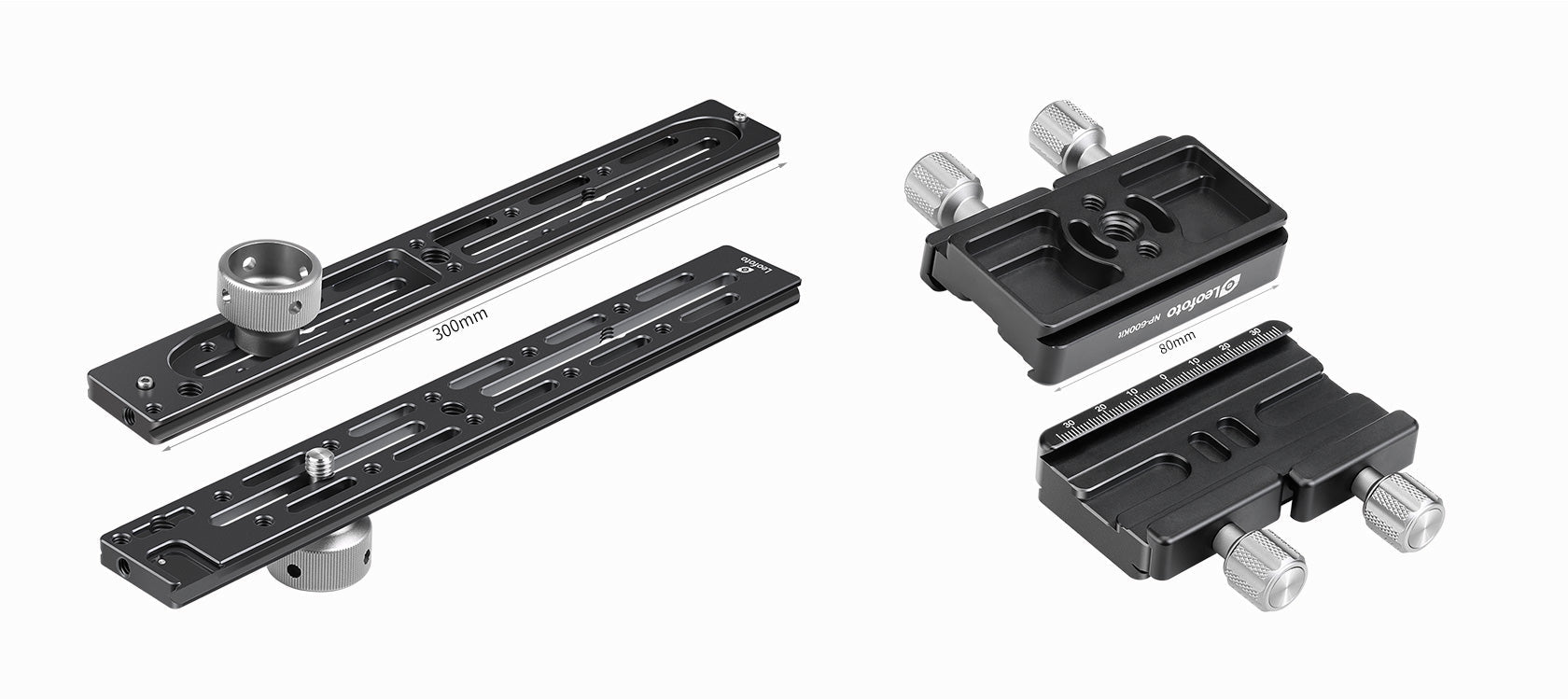 Leofoto NP-600 Kit 600mm Double Platform / Two Cameras Mounted side-by-side