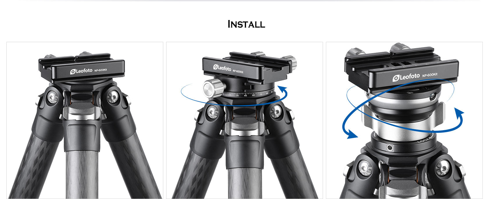 Leofoto NP-600 Kit 600mm Double Platform / Two Cameras Mounted side-by-side
