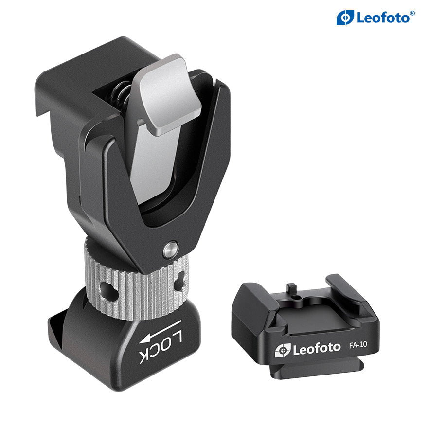 Leofoto FA-16+FA-10 Kit QR Flash Adapter for L Plate Side Mount