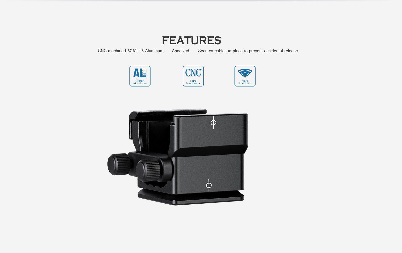 Leofoto DA-2 Cable Anchor/Organizer for L Plates Arca Compatible