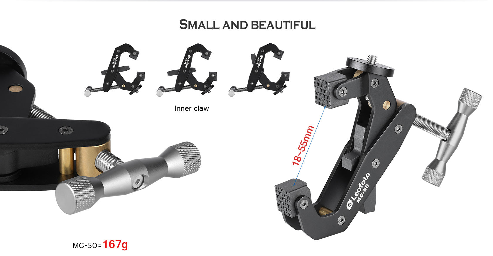 Leofoto MC-50 Multipurpose Clamp for Phones