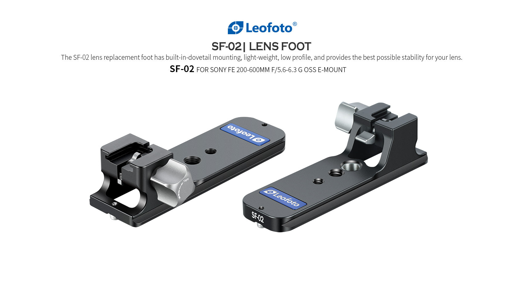 Leofoto SF-02N [Ver.2] Replacemet Lens Foot for SONY FE 200-600 F/5.6-6.3