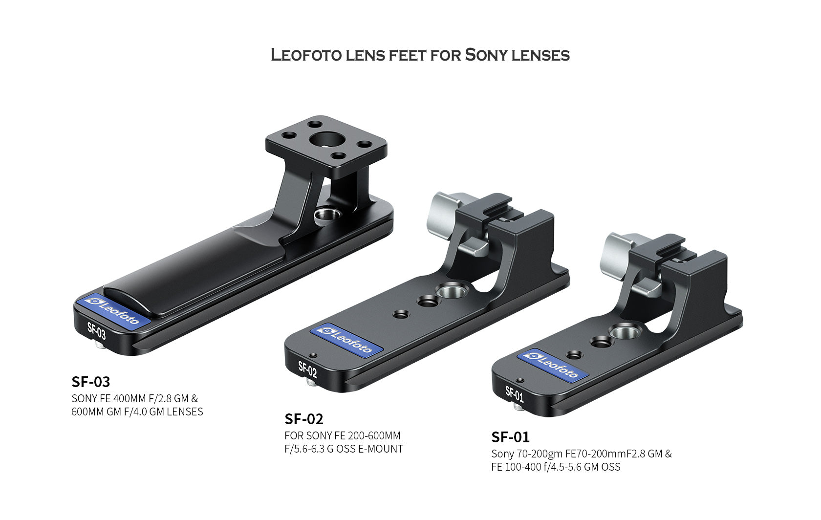 Leofoto SF-02N [Ver.2] Replacemet Lens Foot for SONY FE 200-600 F/5.6-6.3