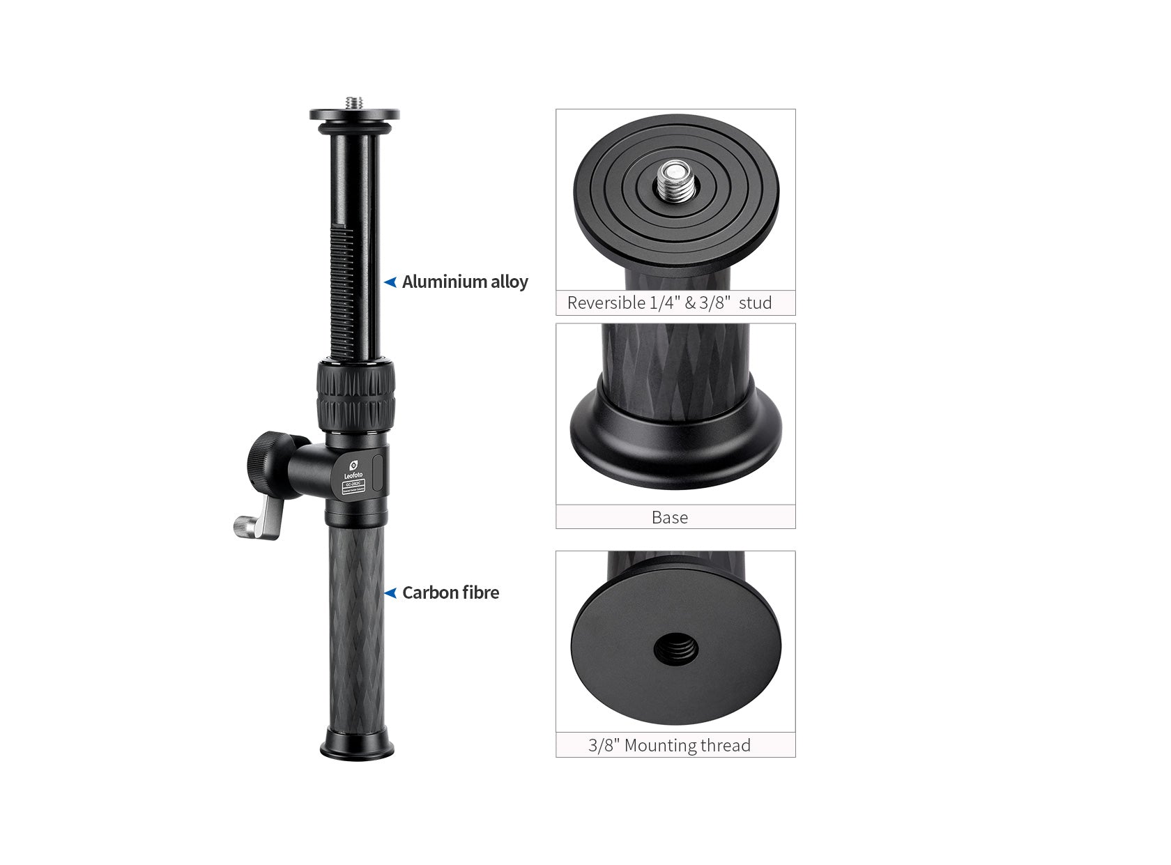 Leofoto GC-282C Geared Add-On Center Column