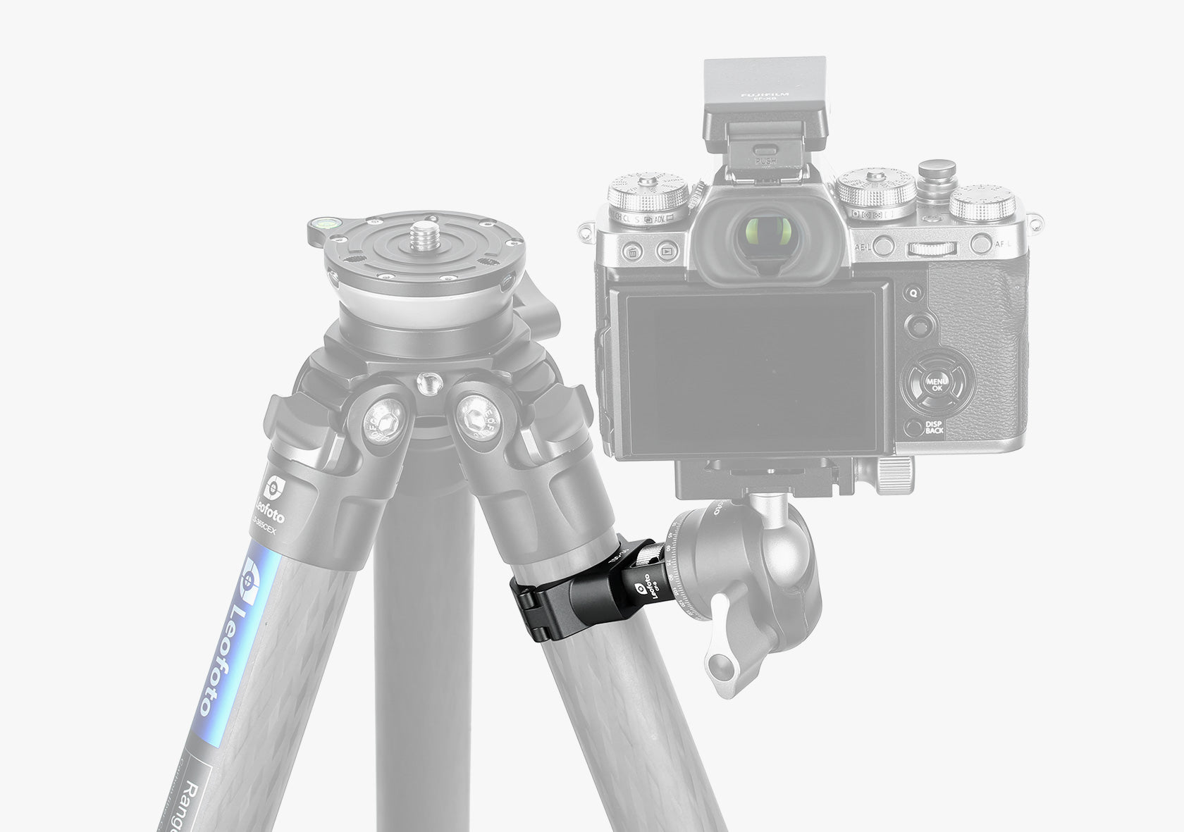 Leofoto TDC-22/ TDC-25/ TDC-28/ TDC-32/ TDC-36/ TDC-40 + CF-9 Tripod Threaded Leg Collar with 3/8" Screw Stud