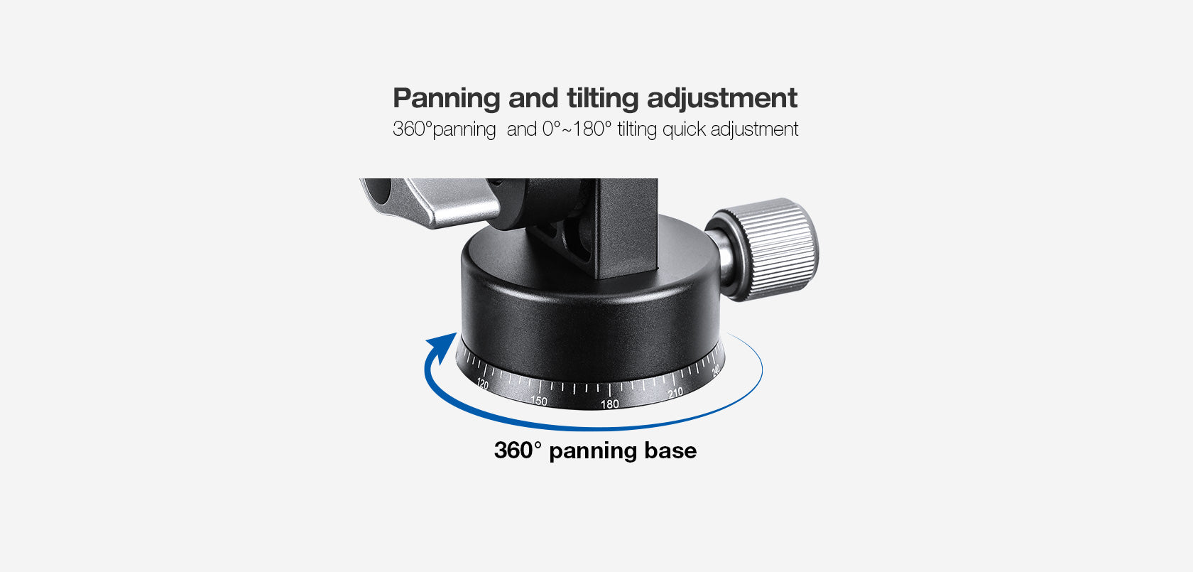 Leofoto HS-22/ HS-25/ HS-28/ HS-32 HS Series Center Column Tilt Adapter | 3/8"