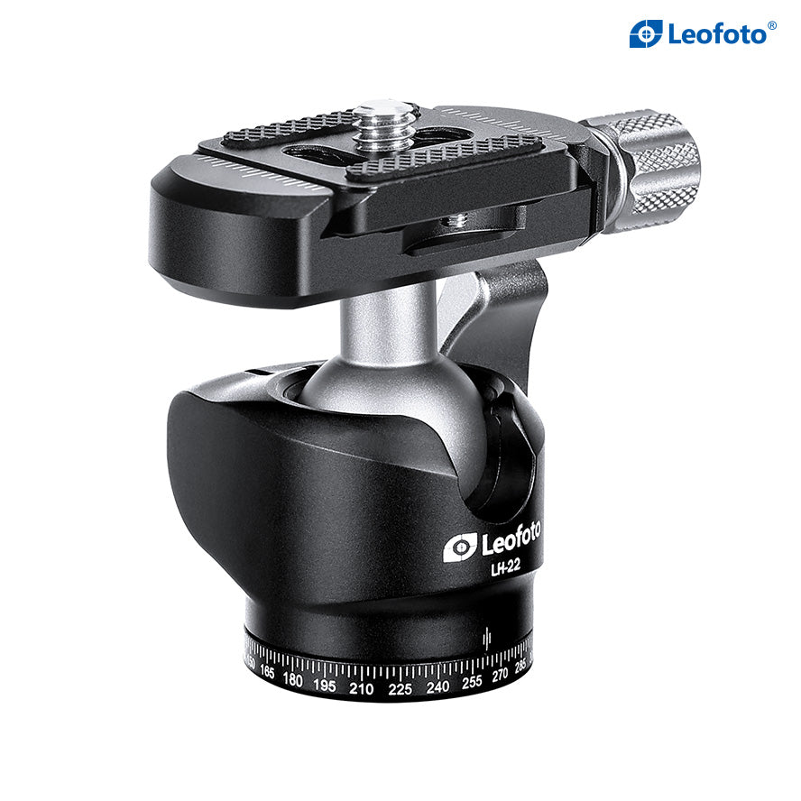 Leofoto LH-22 Mini Ball Head + QR Plate | Arca Compatible | 1/4"