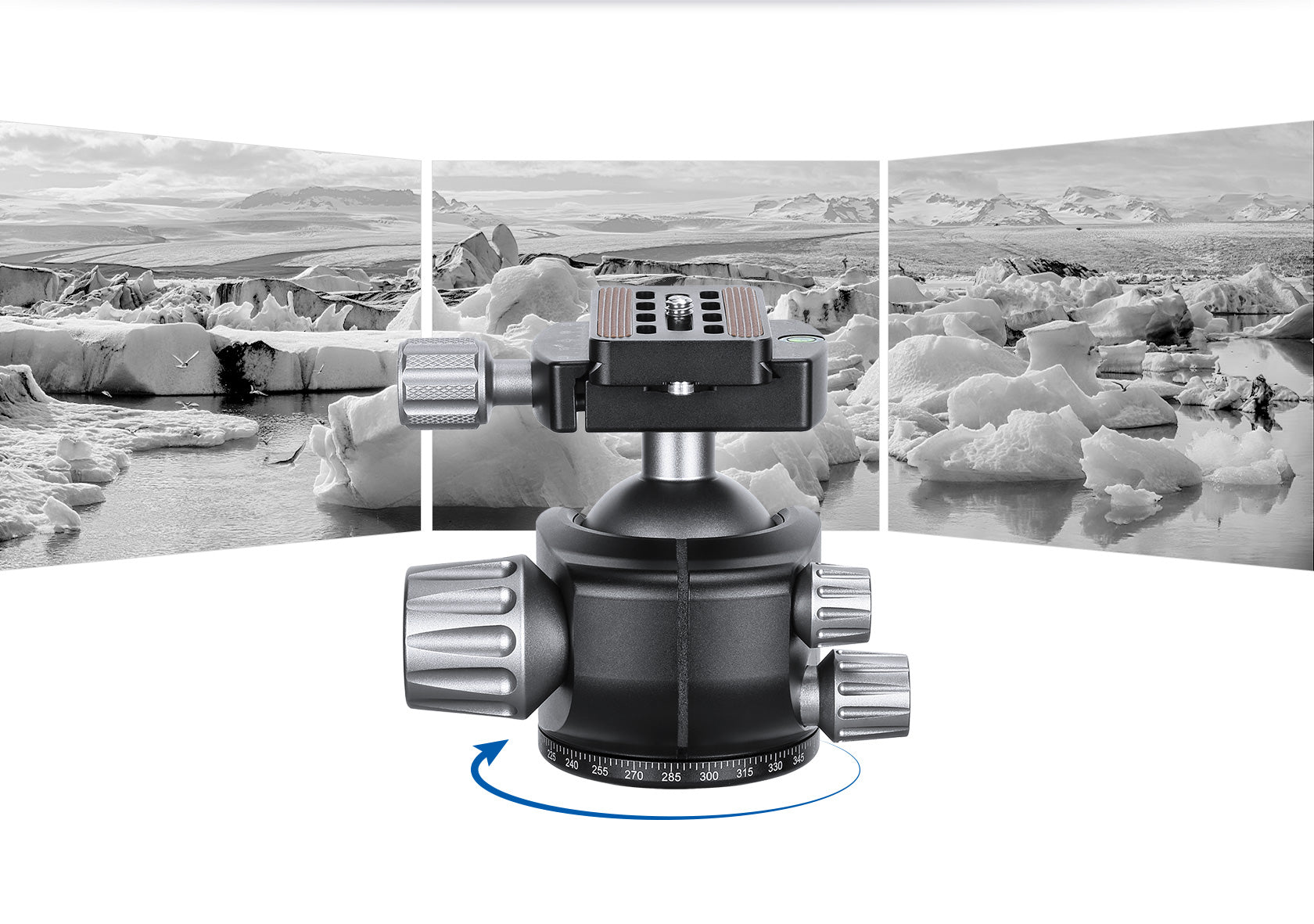 Leofoto LH-47 Low Profile Ball Head + QR Plate | Arca Compatible