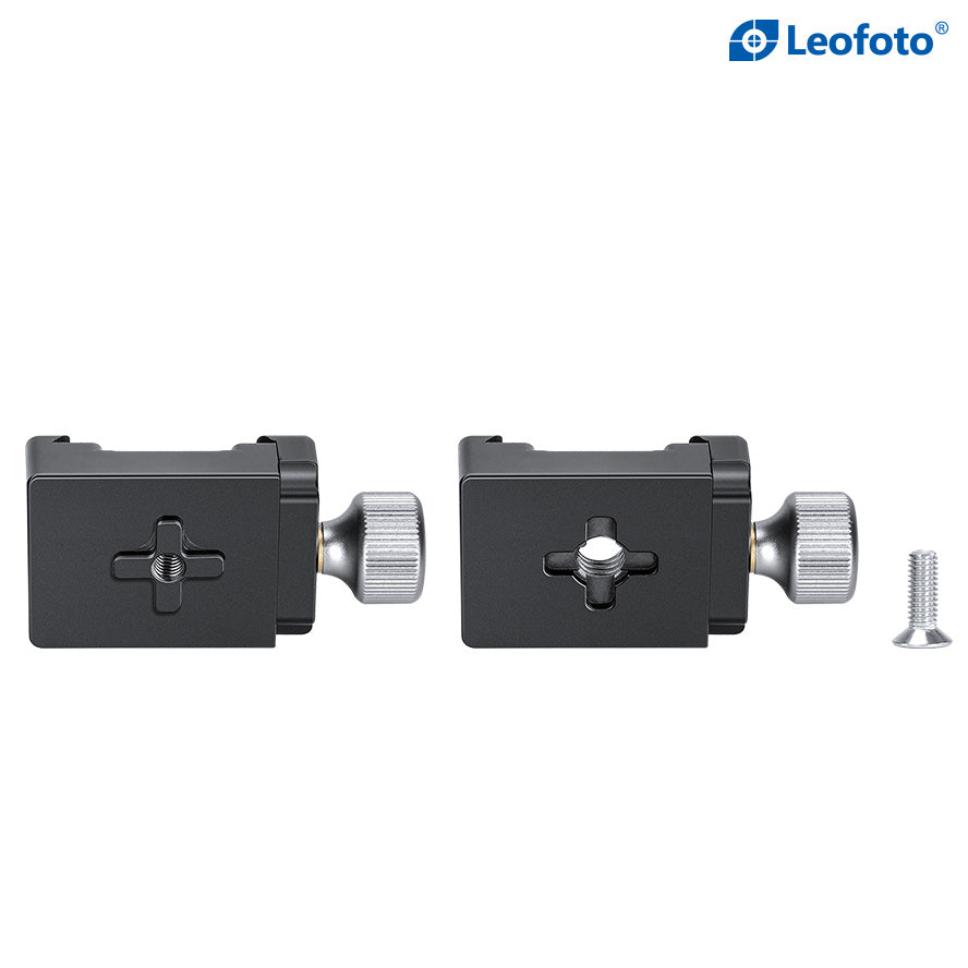 Leofoto DDC-38 + BPL-50N Bidirectional Subtend Double Clamp MINI CLAMP with Plate