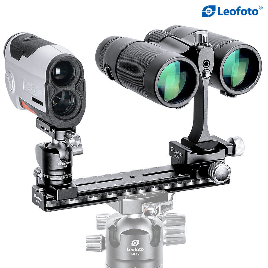 Leofoto DDC-38 + BPL-50N Bidirectional Subtend Double Clamp MINI CLAMP with Plate