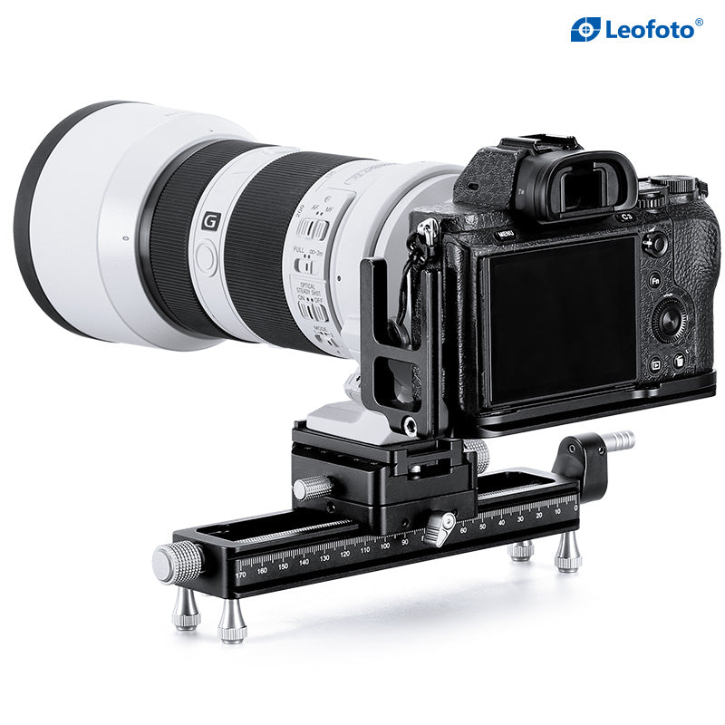Leofoto MP-180S Macro Focusing Rail with Rotating Arca-Type QR System (7.1")