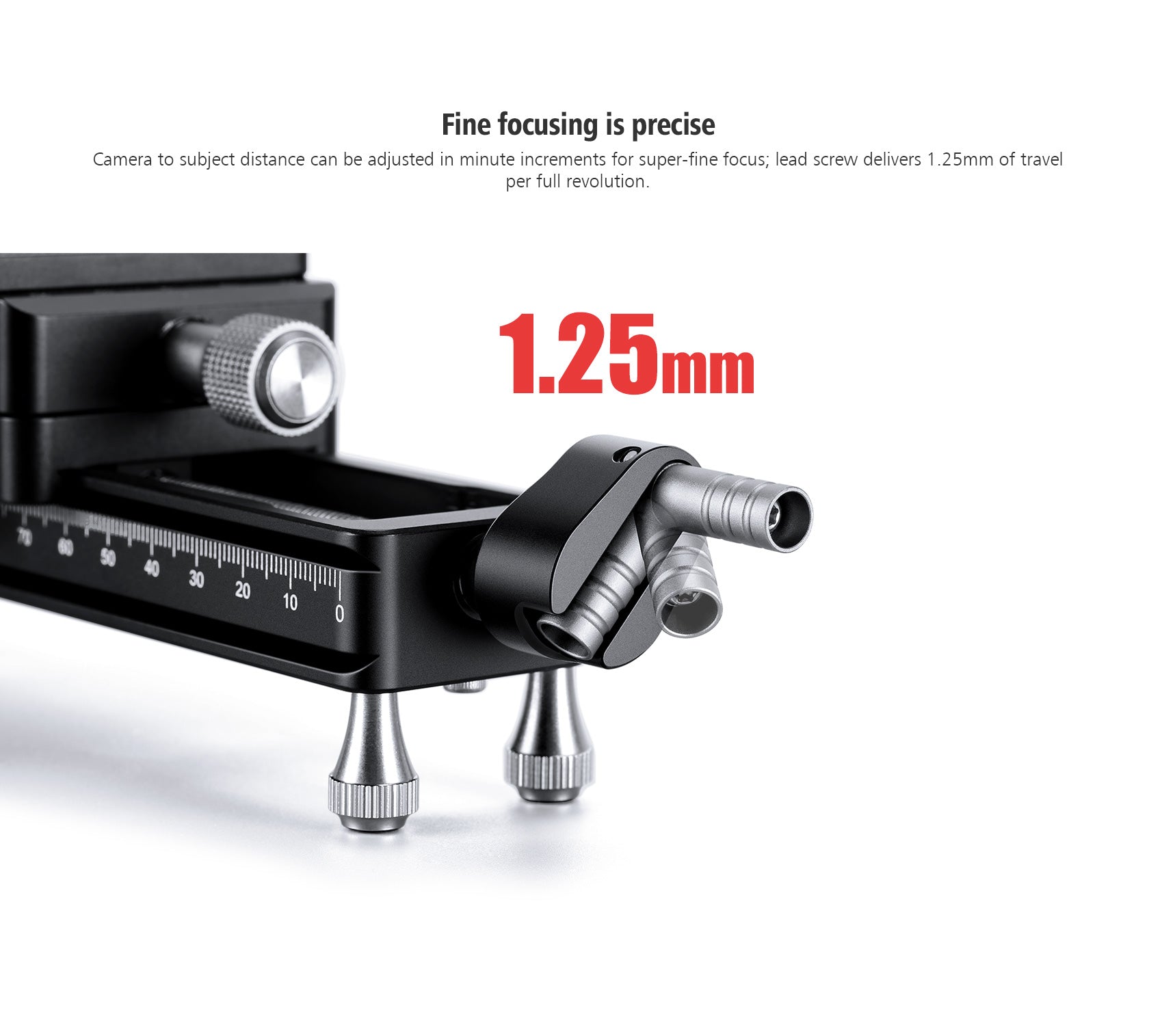 Leofoto MP-180S Macro Focusing Rail with Rotating Arca-Type QR System (7.1")