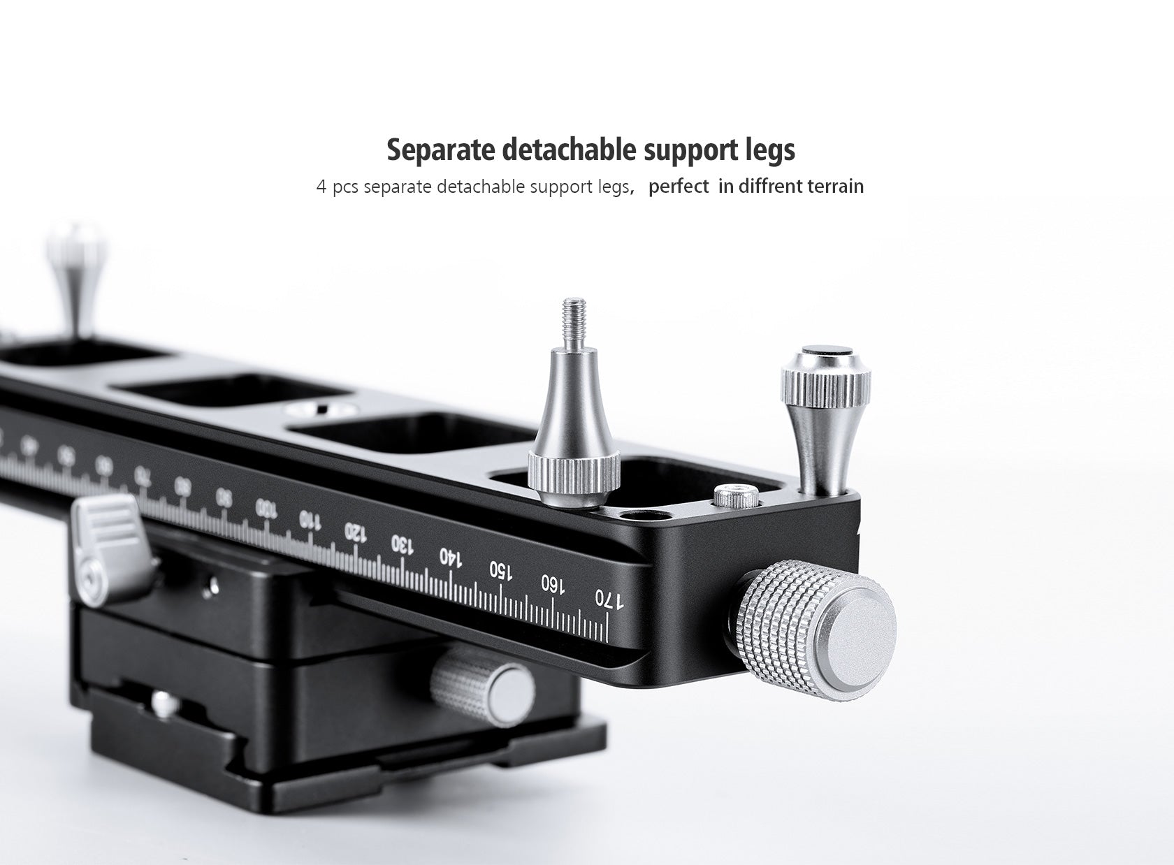 Leofoto MP-180S Macro Focusing Rail with Rotating Arca-Type QR System (7.1")