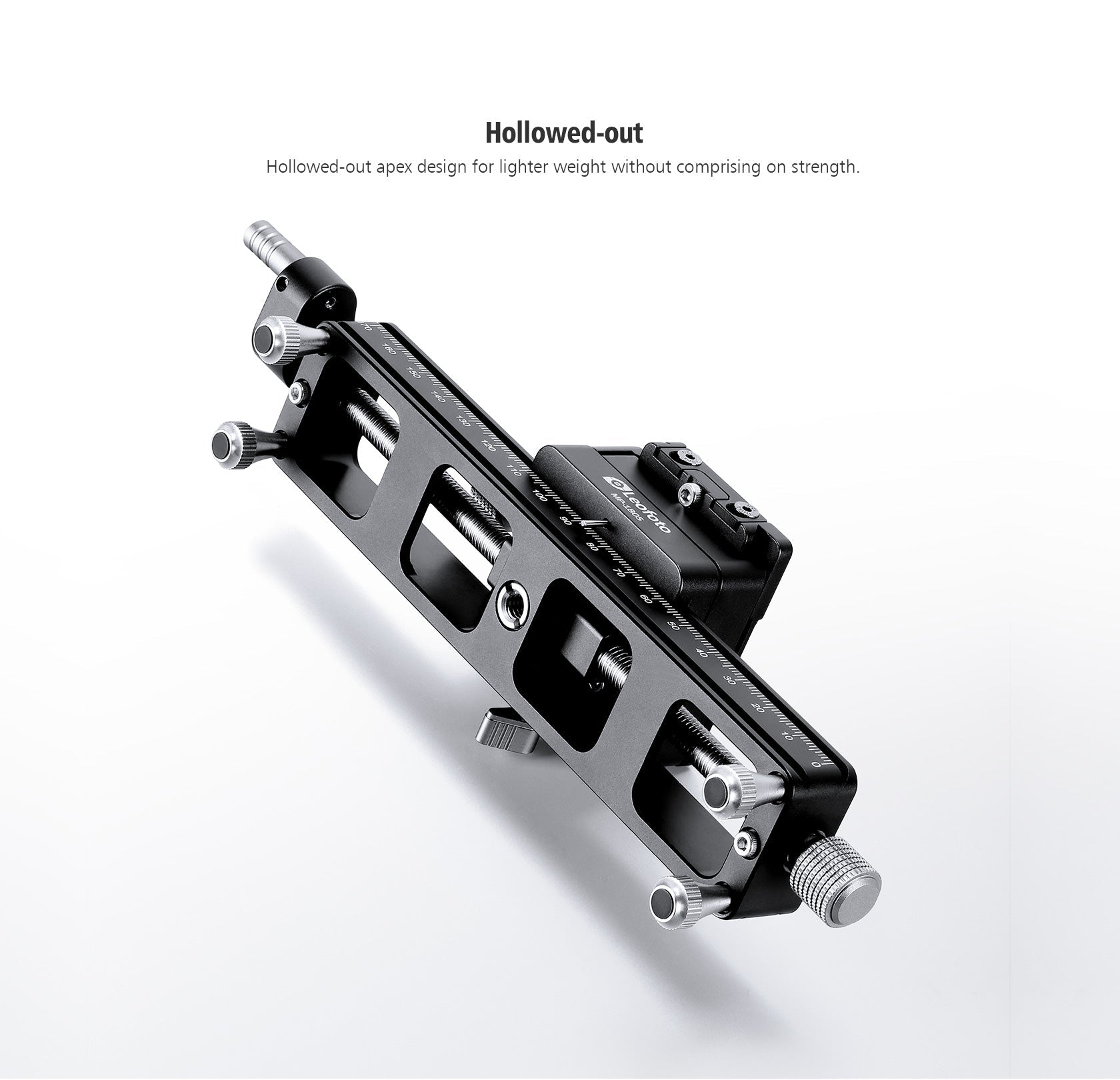 Leofoto MP-180S Macro Focusing Rail with Rotating Arca-Type QR System (7.1")