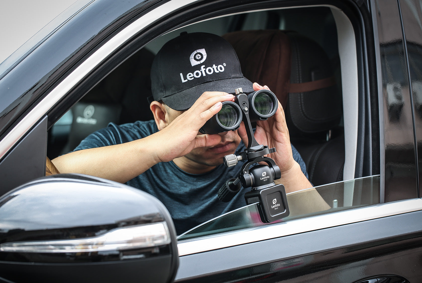 Leofoto WN-01+SW-01 Car Window Clamp Kit/ Windows Mounting Head for Binoculars/ Lens and Camera