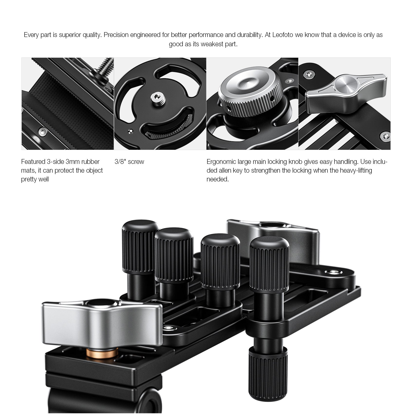 Leofoto WN-02 Multi-Purpose Window Mount for Binoculars/Lens and Camera