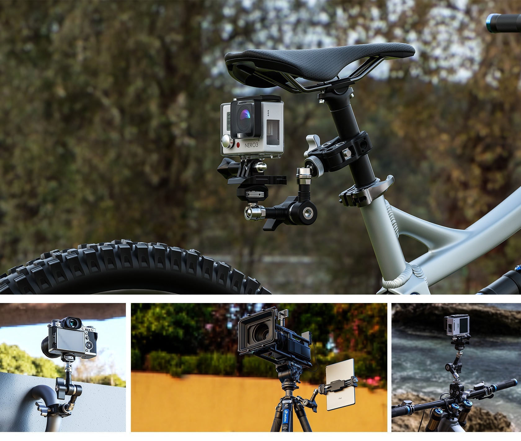 Leofoto AM-5 / AM-6 Versa Magic Arm "Heavy-Duty" Multi-Purpose Accessory | 1/4th Mounting Screws