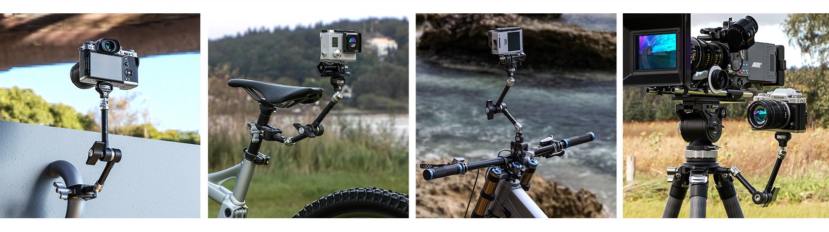 Leofoto AM-5 / AM-6 Kit Versa Magic Arm "Heavy-Duty" | Anti-Twist Adapter | 1/4th and 3/8" Mounting Screws