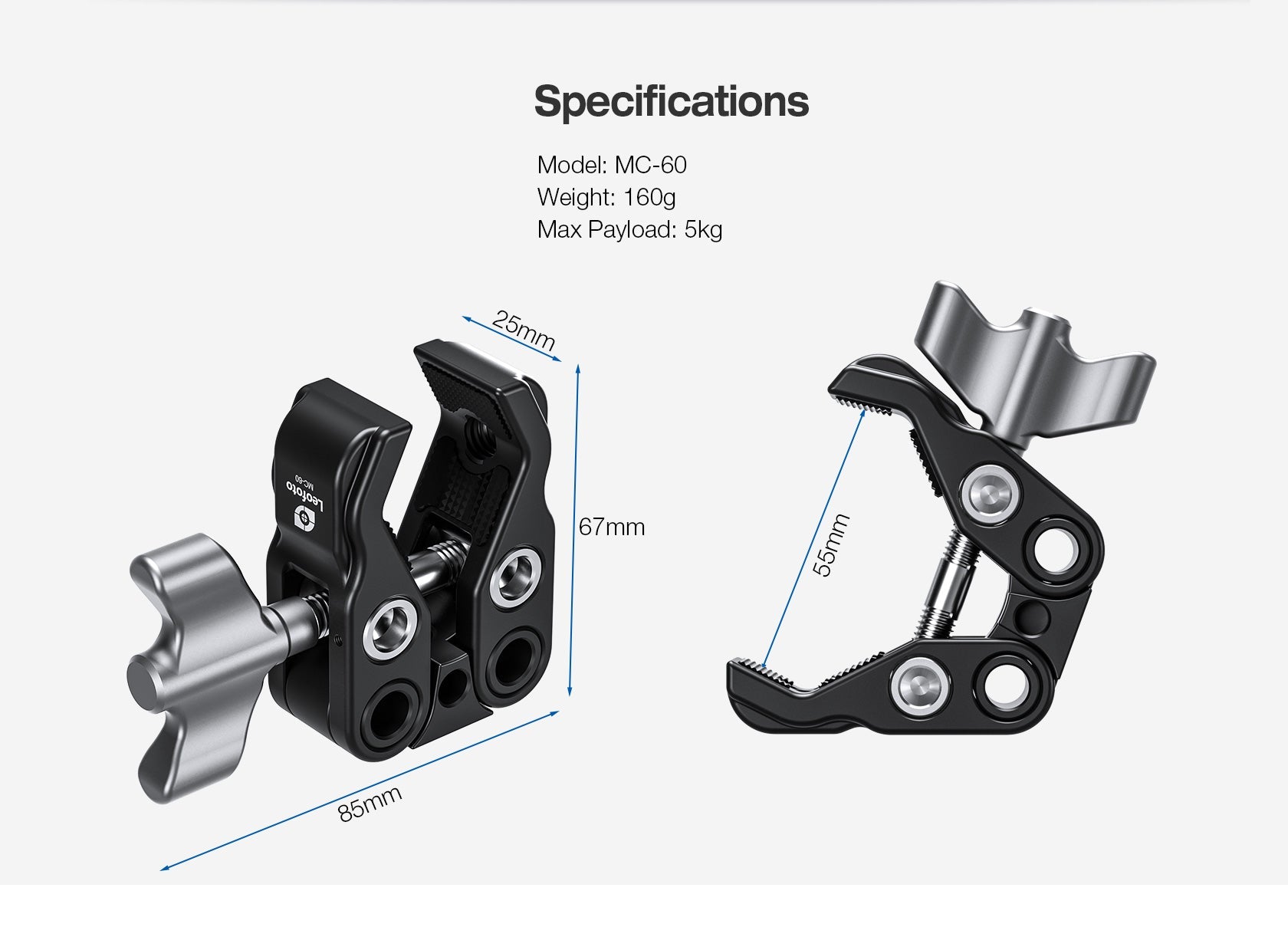 Leofoto MC-60 Multipurpose Clamp
