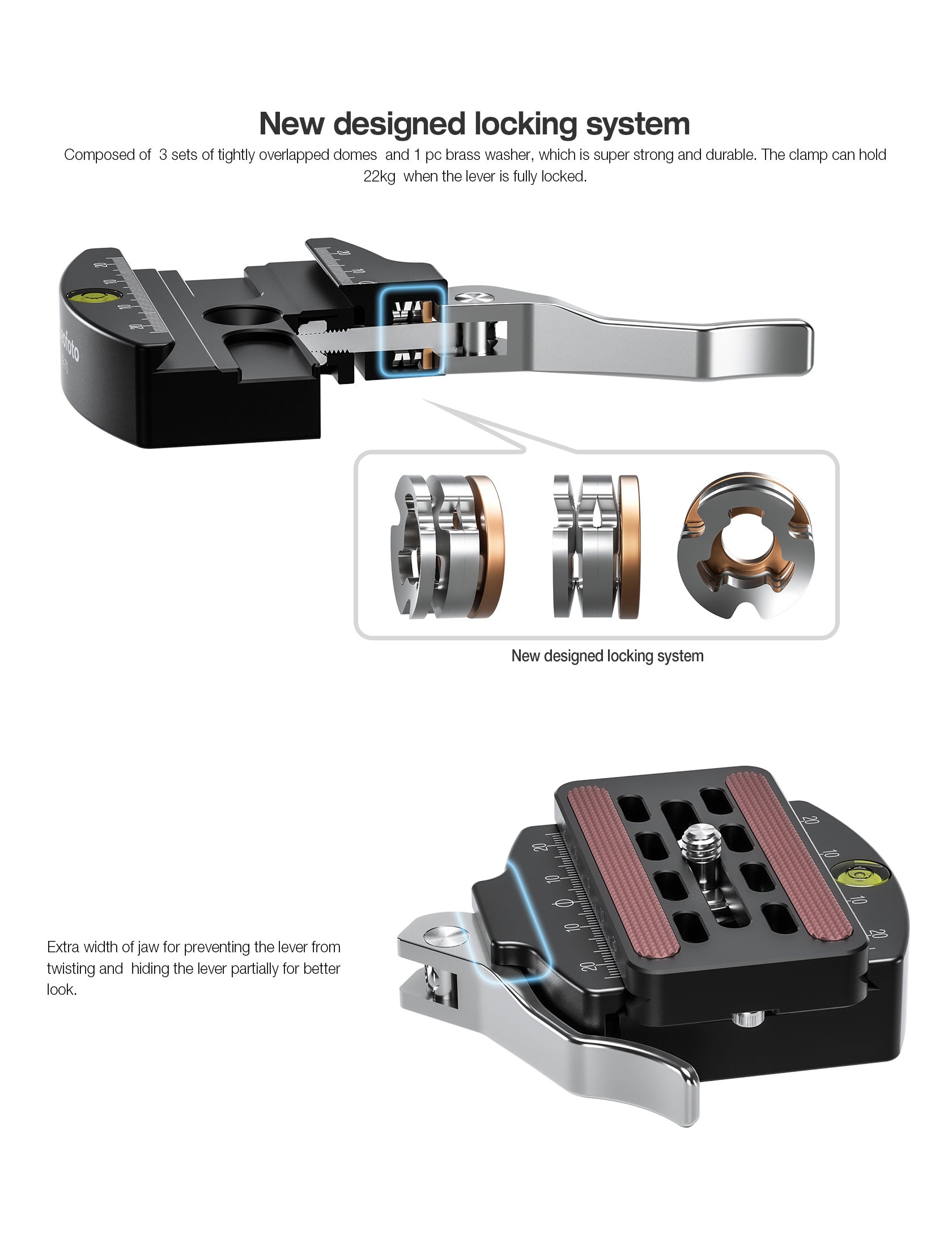 Leofoto LH-47LR Ball Head with LR-60 Lever Release Clamp | Arca Compatible