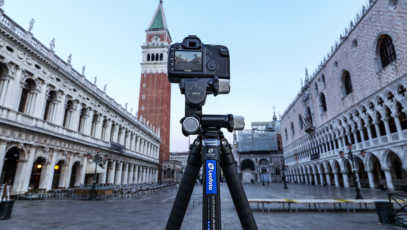 Leofoto GW-01 3-Way Geared Head with QR Plate | Arca Compatible