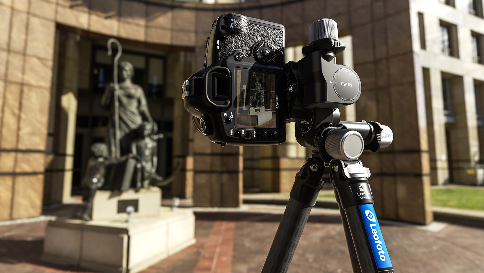 Leofoto GW-01 3-Way Geared Head with QR Plate | Arca Compatible