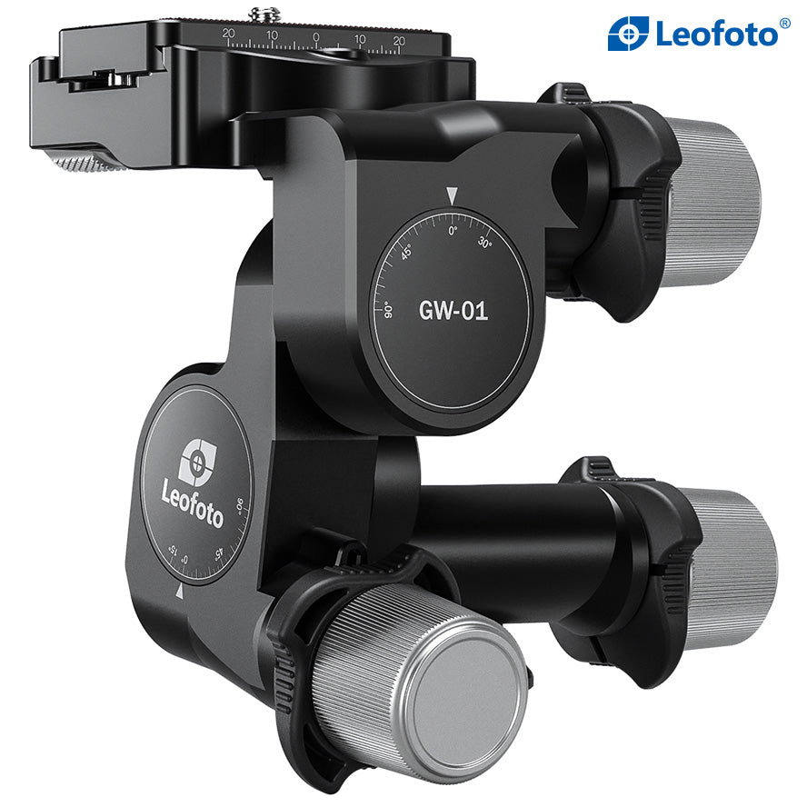 Leofoto GW-01 3-Way Geared Head with QR Plate | Arca Compatible
