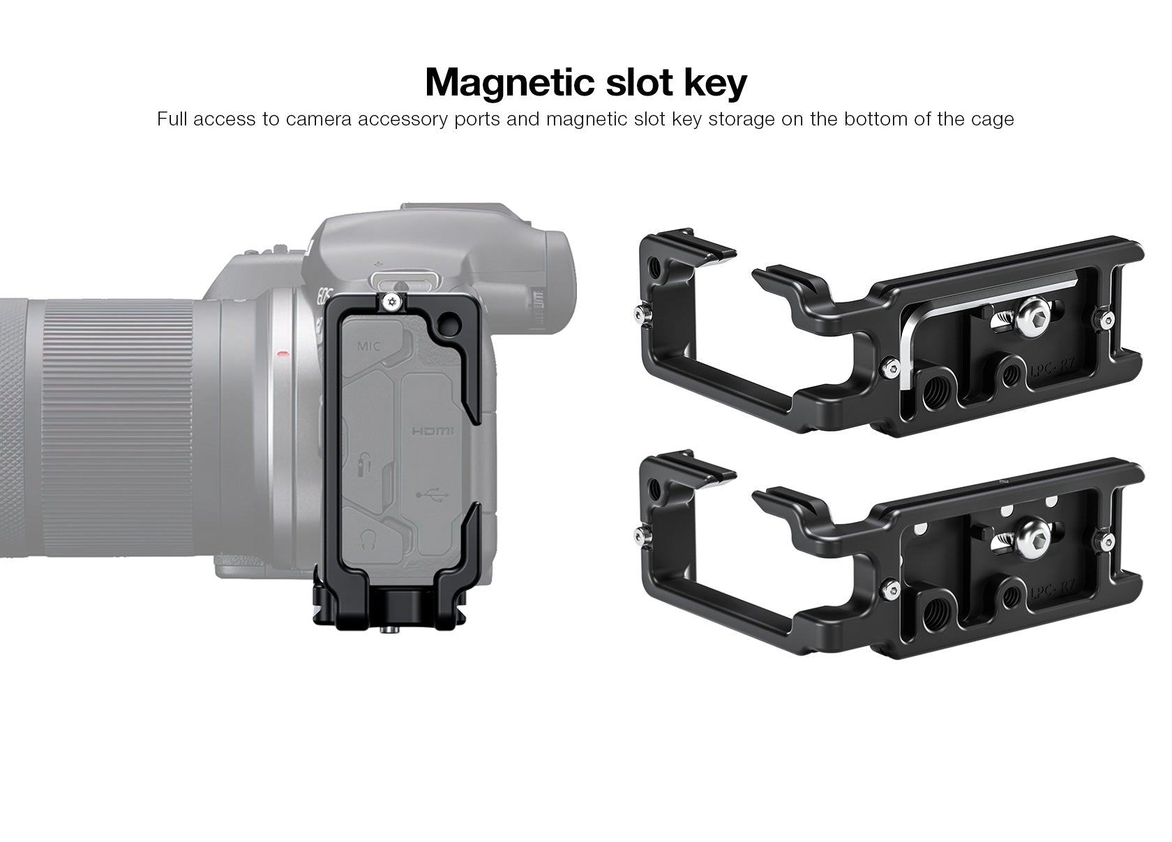 Leofoto LPC-R7 L Plate for Canon EOS R7 Camera Arca Compatible