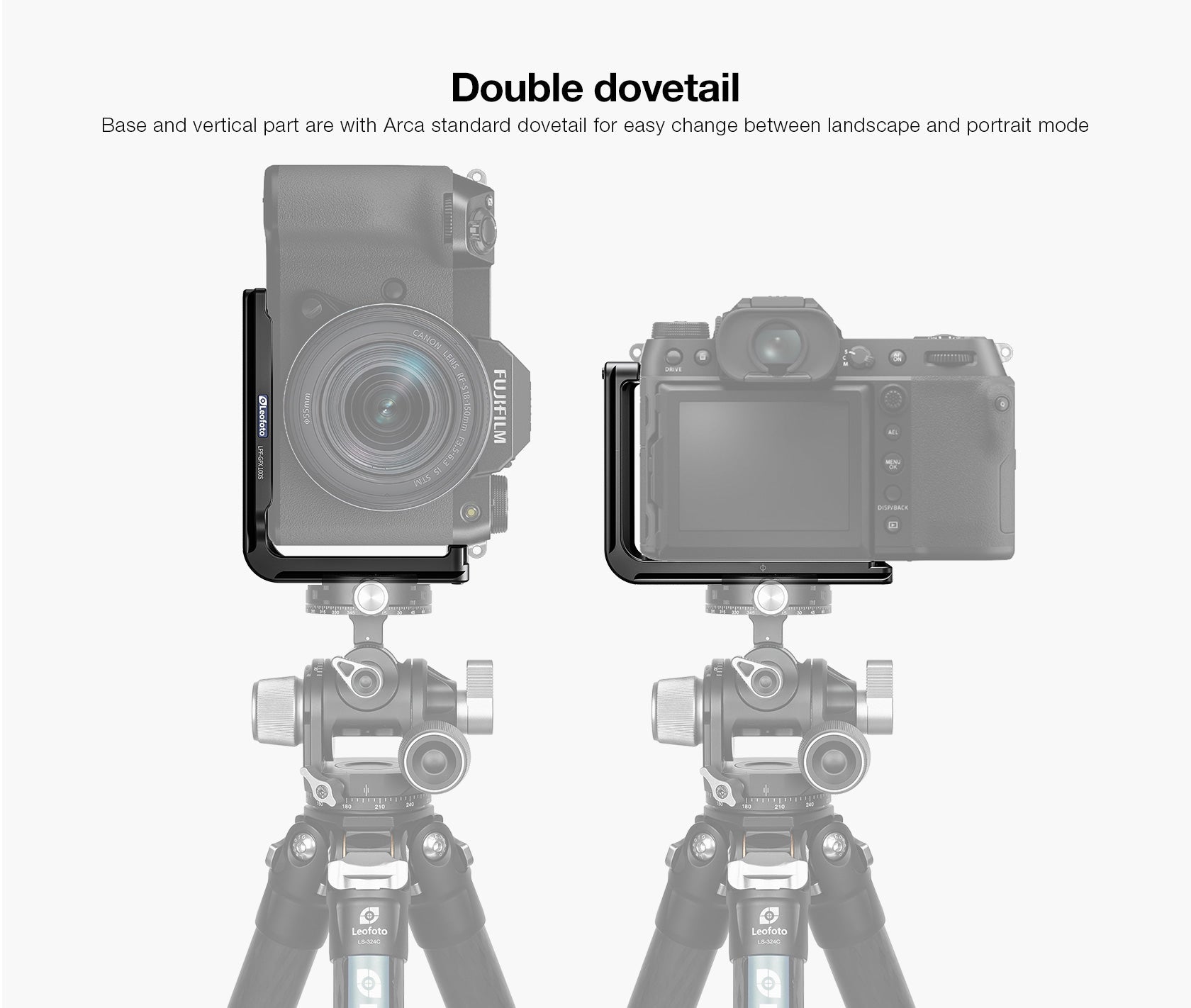 Leofoto LPF-GFX-100S L Plate for Fujifilm GFX 100S I & II /GFX 50SII | Arca Compatible
