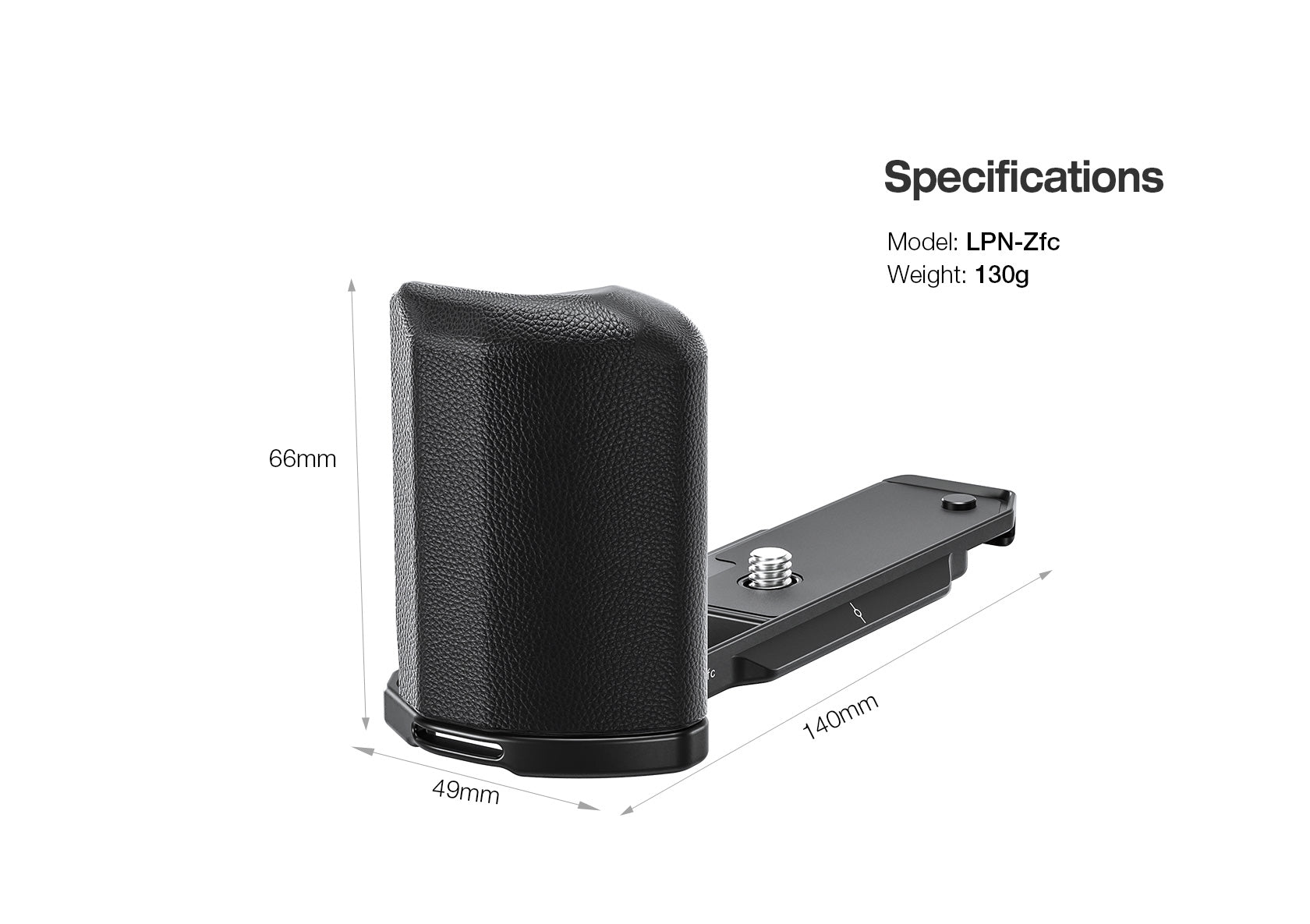 Leofoto LPN-Zfc L Plate for Nikon Zfc | Arca Compatible (Black / Silver)