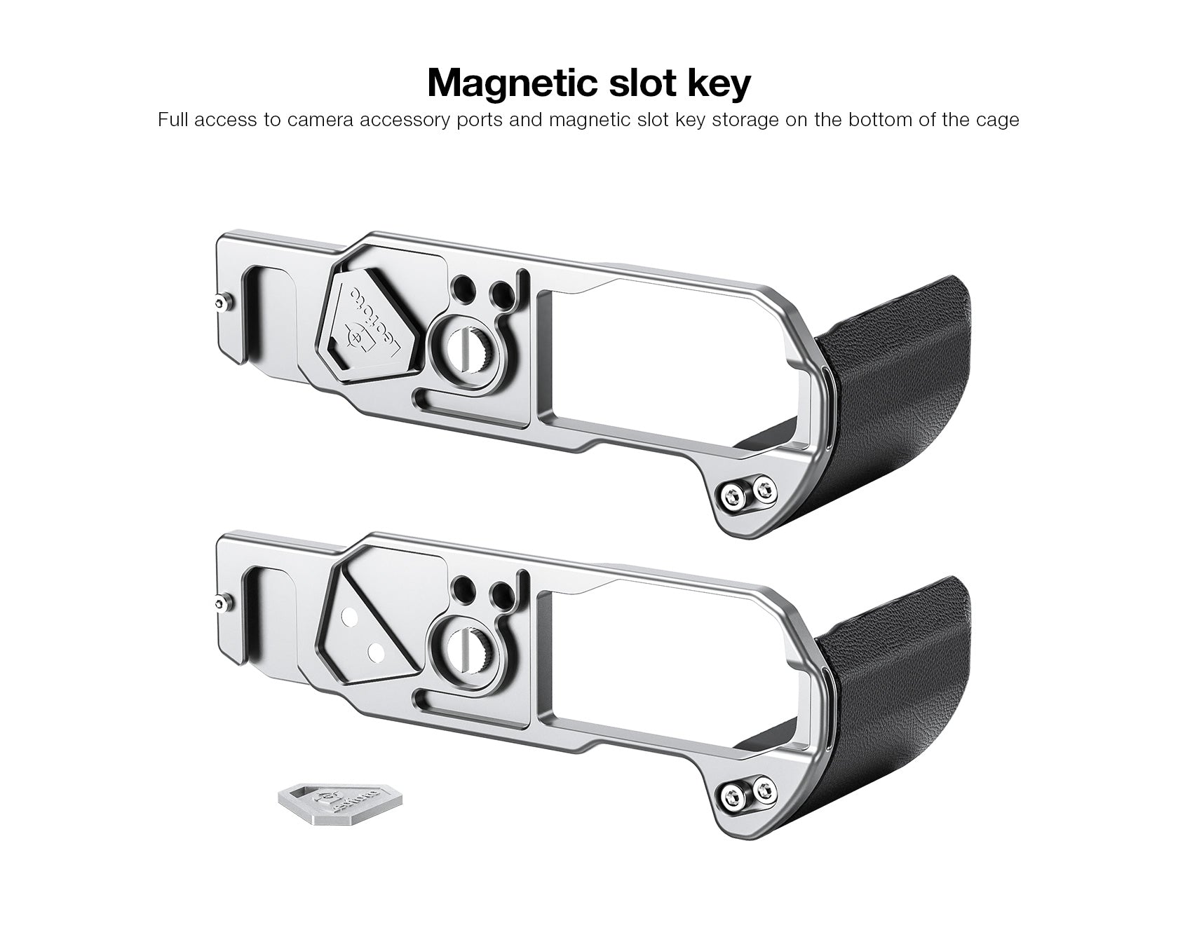 Leofoto LPN-Zfc L Plate for Nikon Zfc | Arca Compatible (Black / Silver)