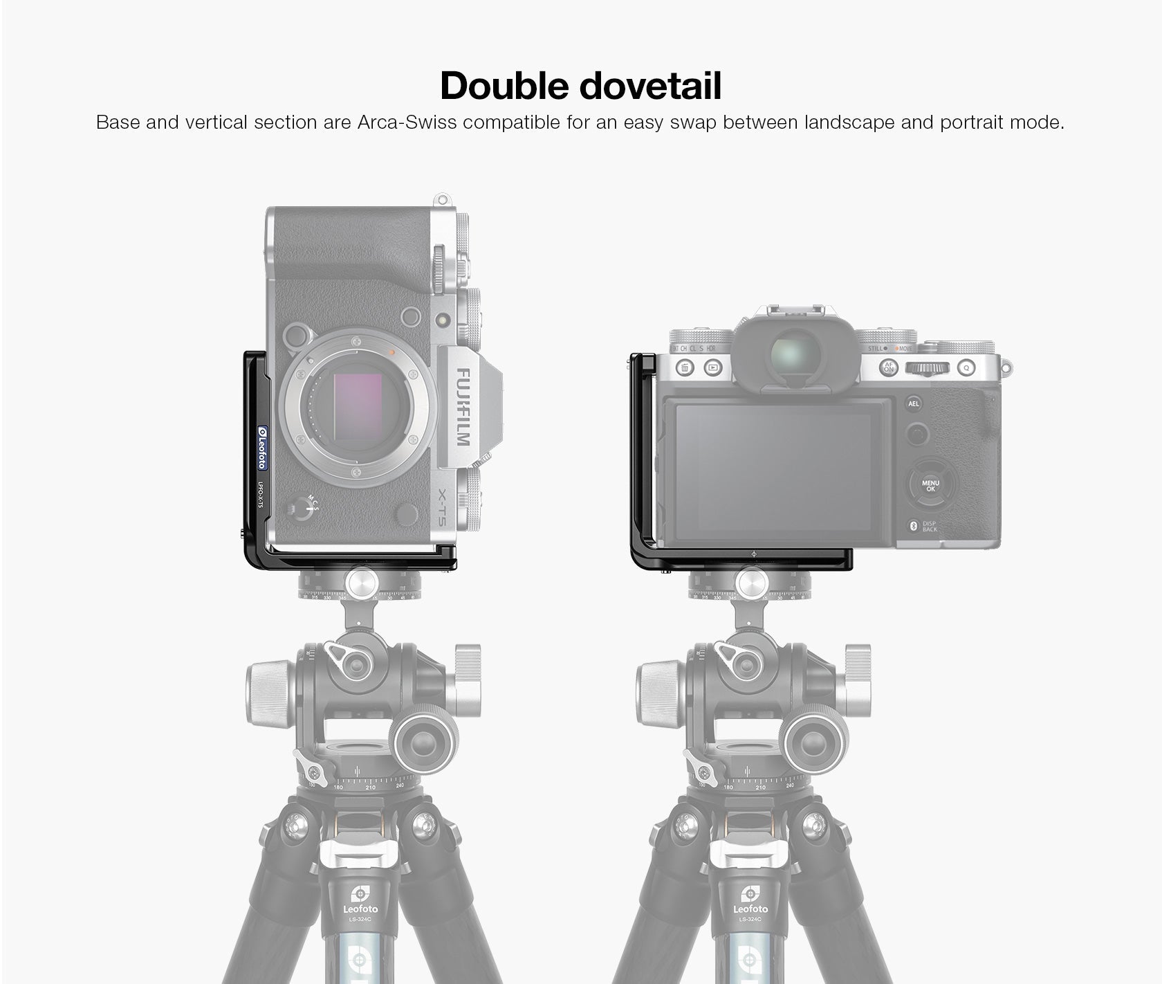Leofoto LPFO-X-T5 L Plate for Fujifilm X-T5 | Arca Compatible