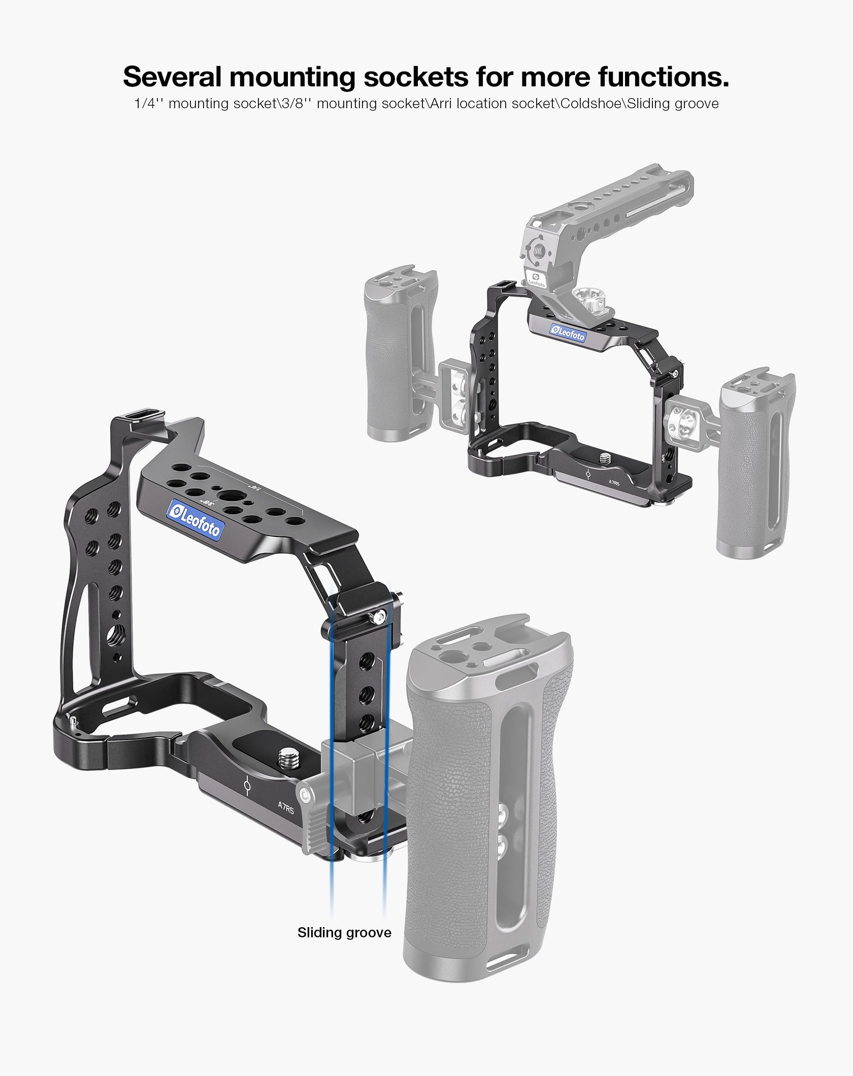 Leofoto A7R5 Camera Cage for Sony A7R5/A7RIV/A7SIII/A1