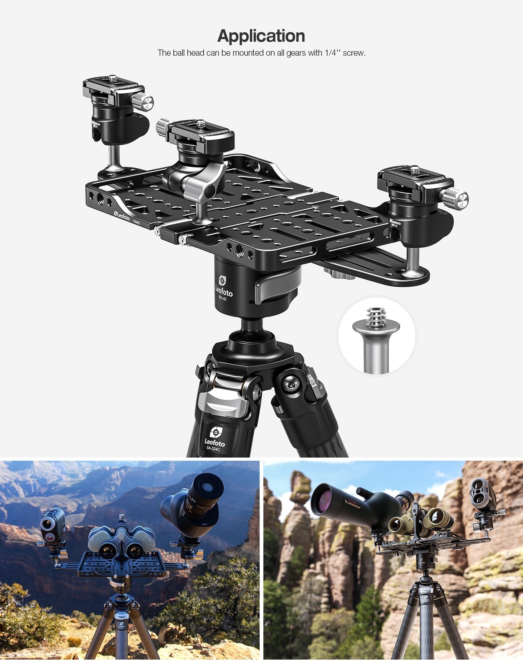 Leofoto MBC-22 Mini Ball Head | Arca Compatible