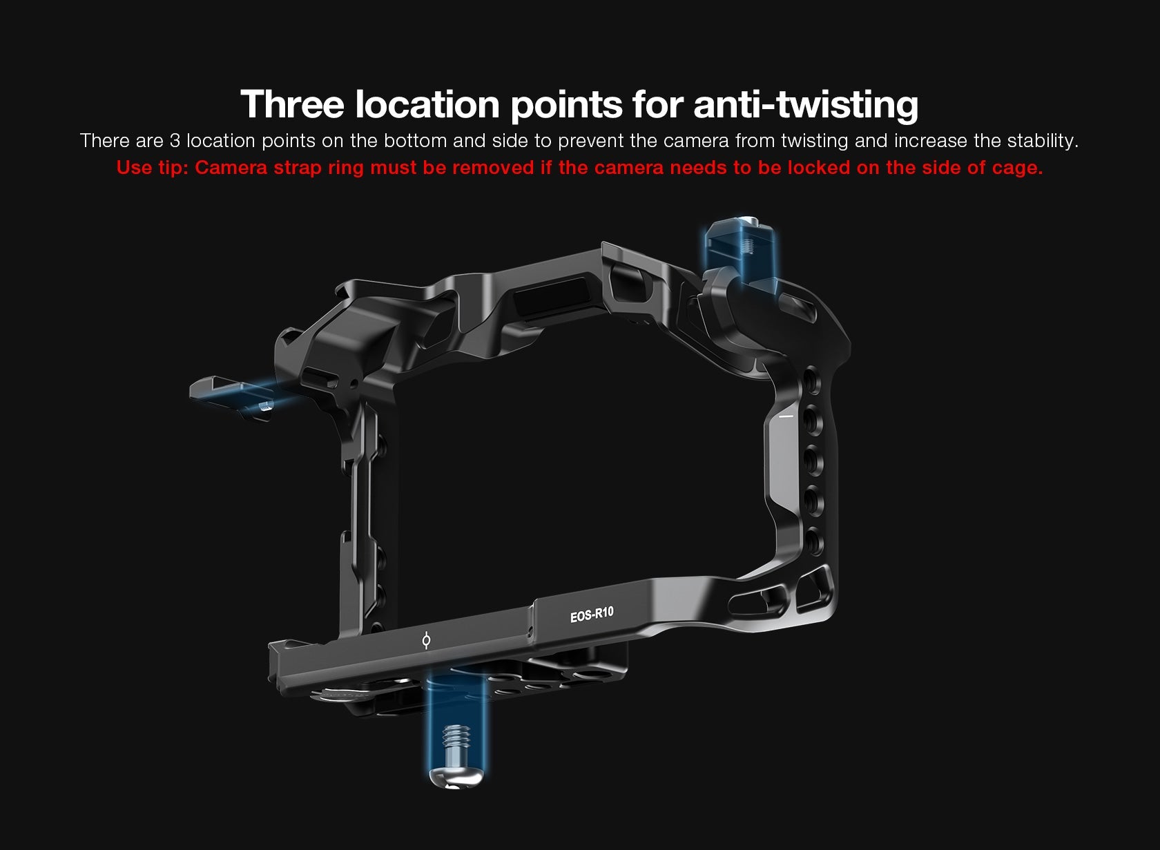 Leofoto EOS-R10 Custom Cage for Canon EOS-R10 Camera