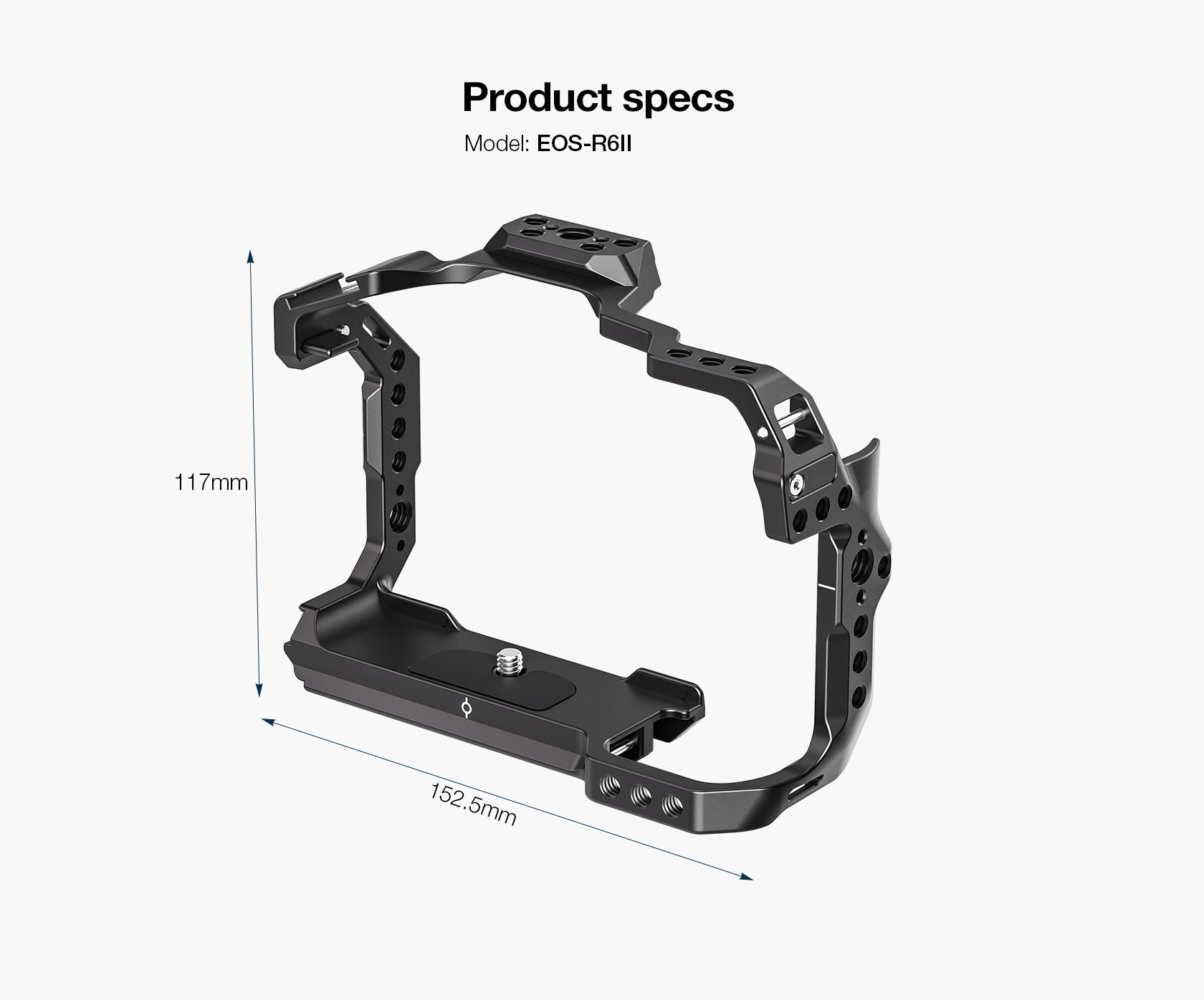 Leofoto EOS-R6II Custom Cage for Canon EOS R6 Mark II / R6 Mark III Camera