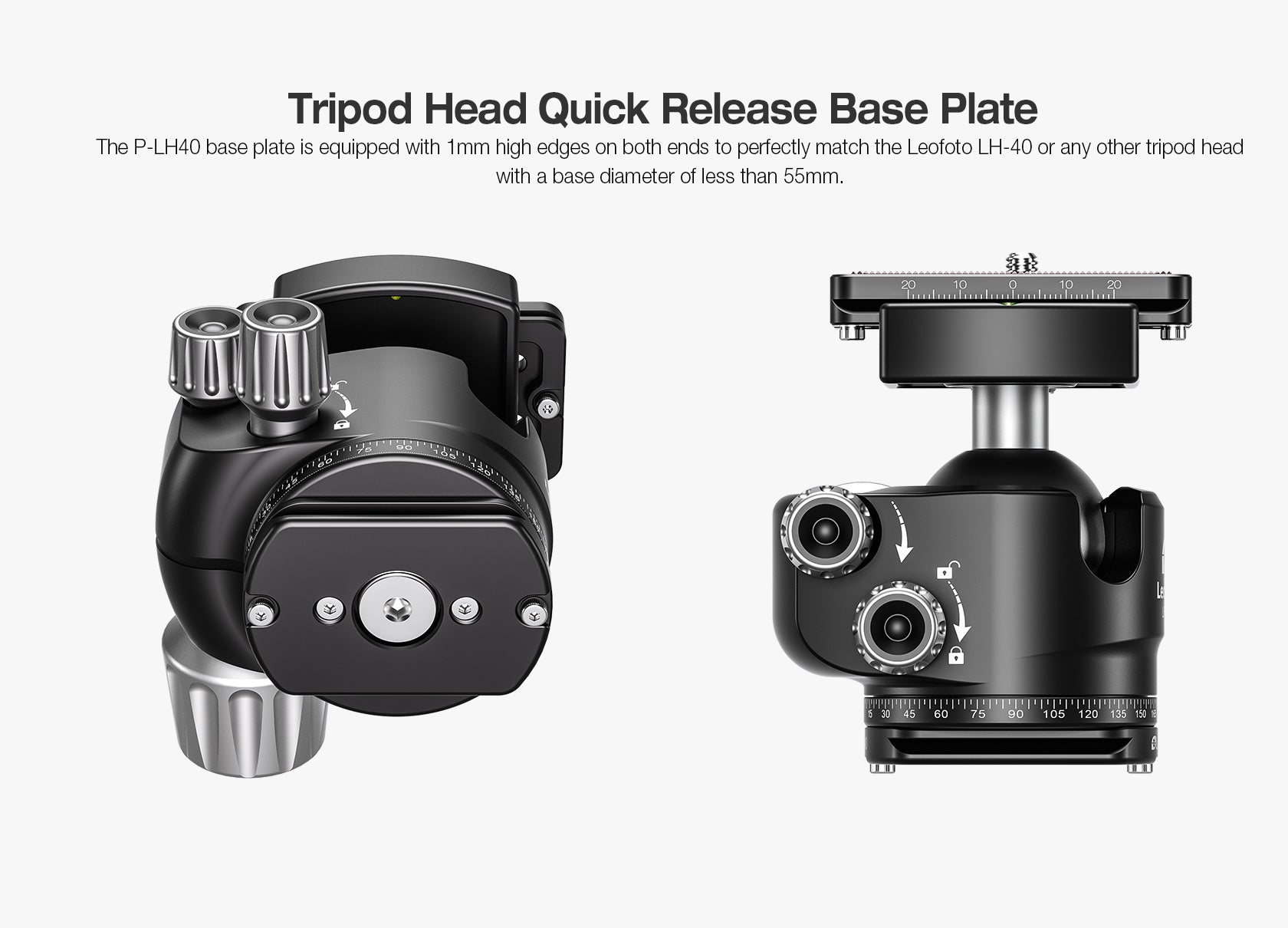 Leofoto P Series Arca-Type Base Plates for Heads