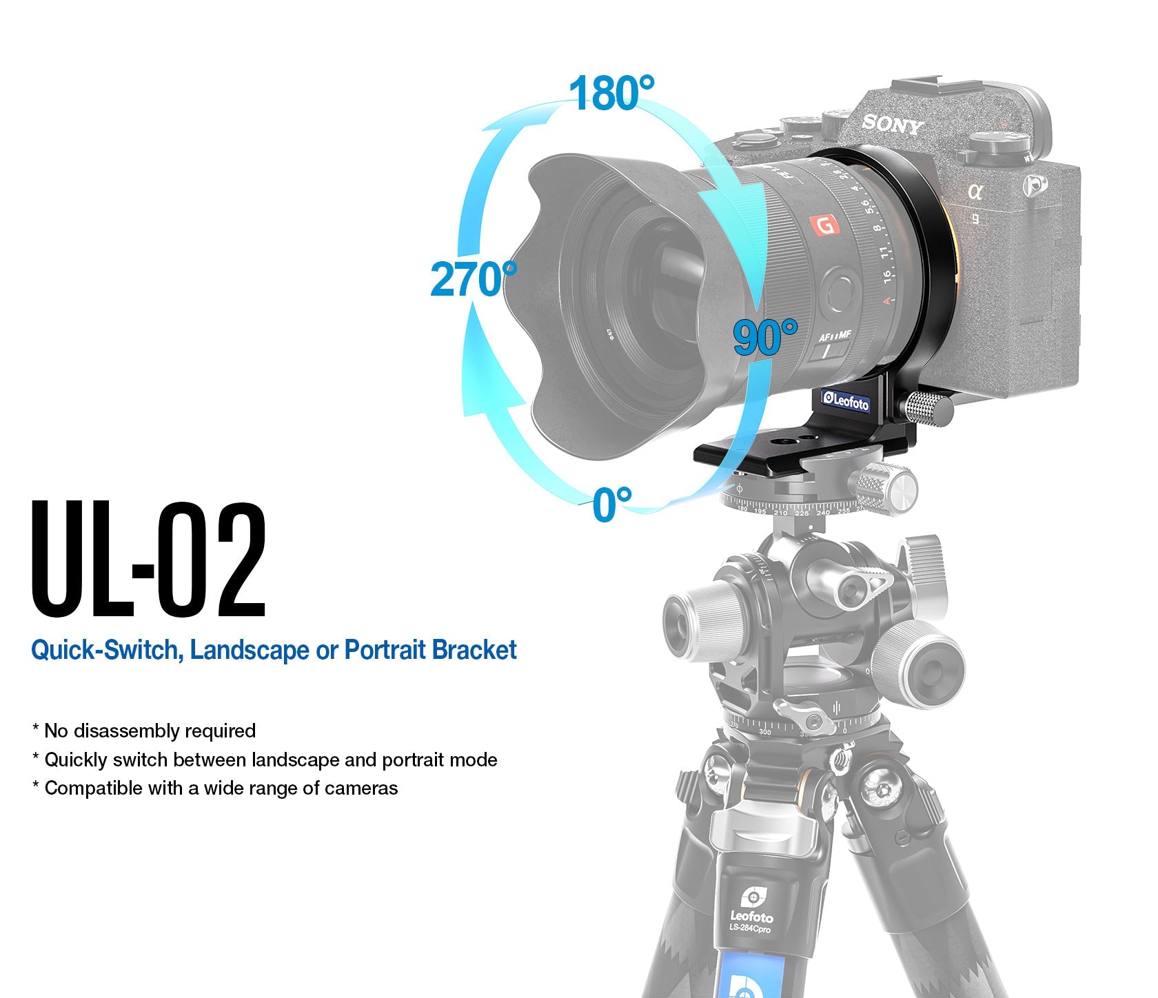 Leofoto UL-02/03 Series Rotating Bracket | ARCA Compatible