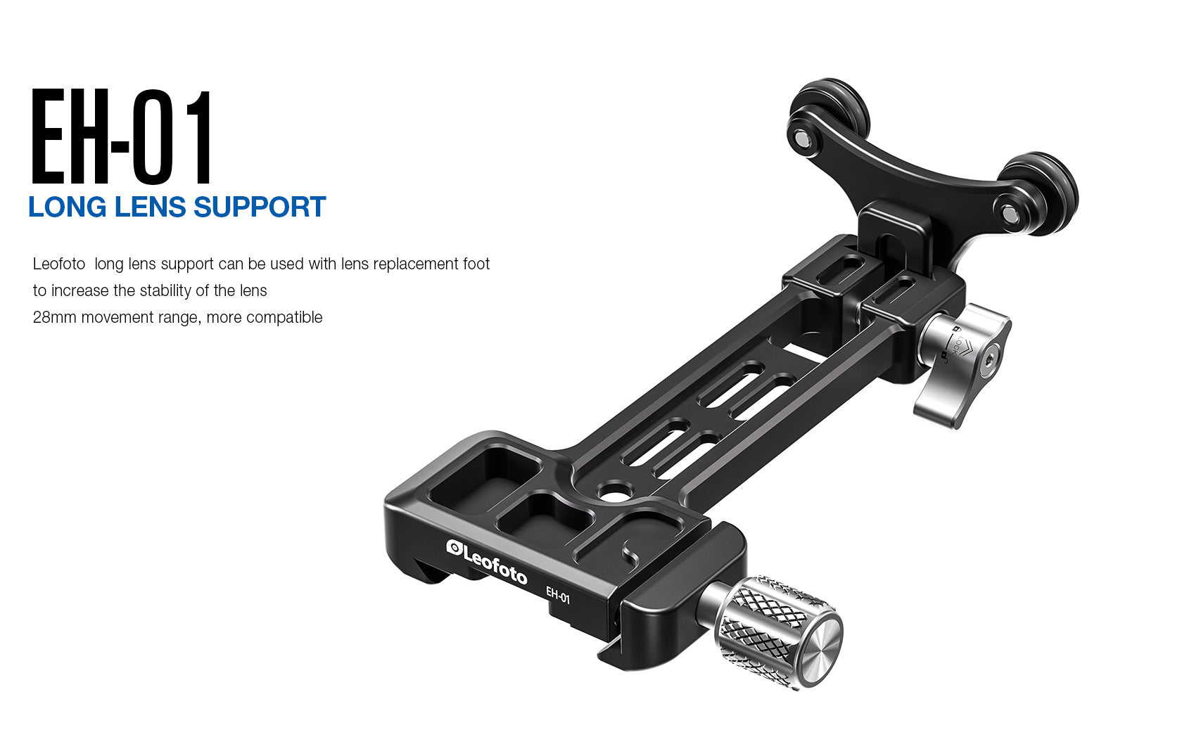 Leofoto EH-01 Long Lens Support for Camera Lens Feet | Arca Compatible