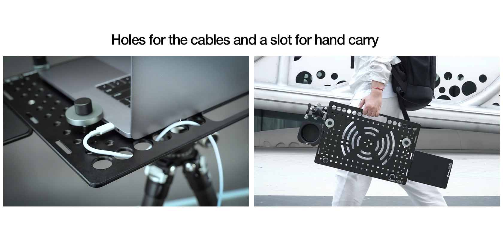 Leofoto LCH-3/LCH-3S Ultimate Laptop Tray (Tray Only) | 1/4" and 3/8" Compatible
