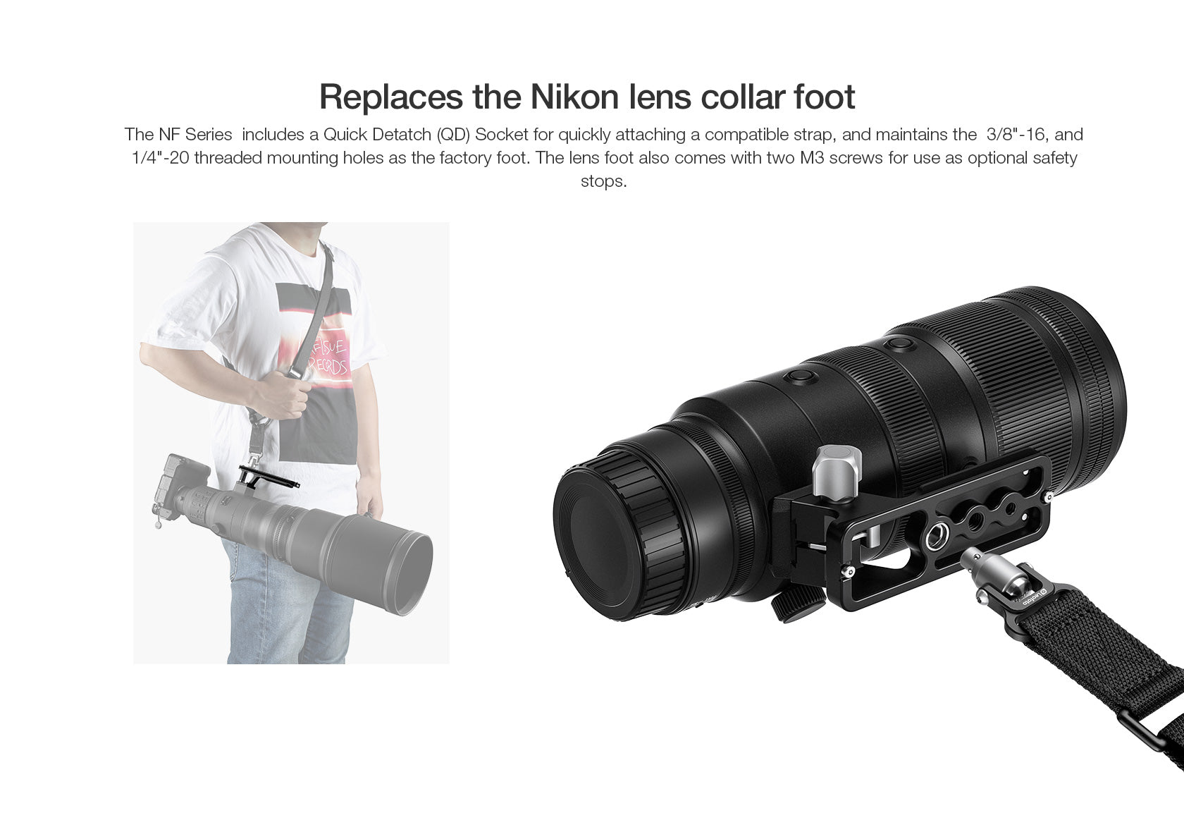 Leofoto NF-05L Replacement Foot for NIKON Z 70-200 F/2.8 & Z 100-400mm  & Z 400mm F/4.5 & Z 600mm F/6.3 Lens