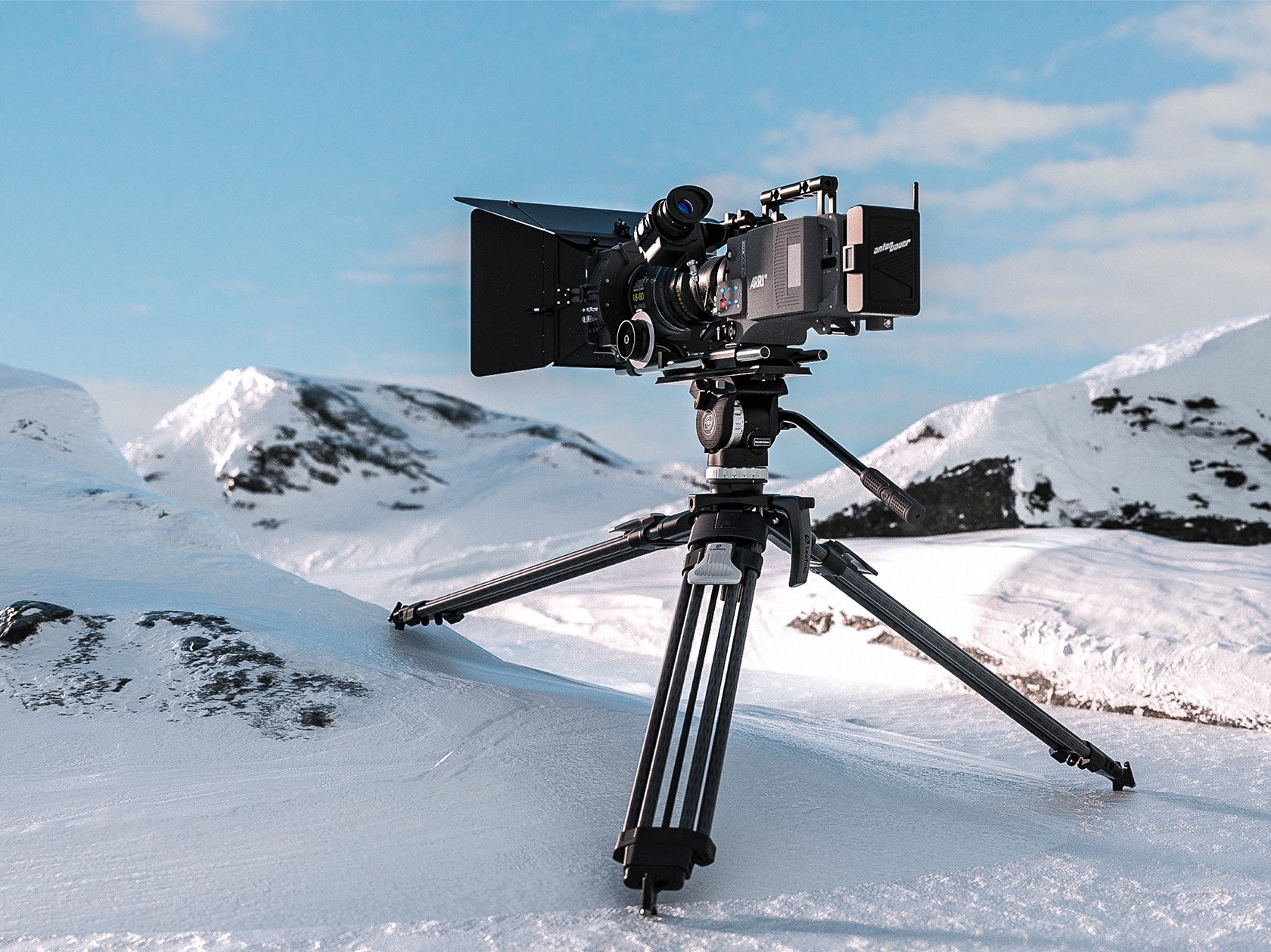 Leofoto LVF-163C+FH-10 Video Tripod and Fluid Head Set – 75mm Half-Ball – Stepped Counterbalance and Stepped Drag Controls