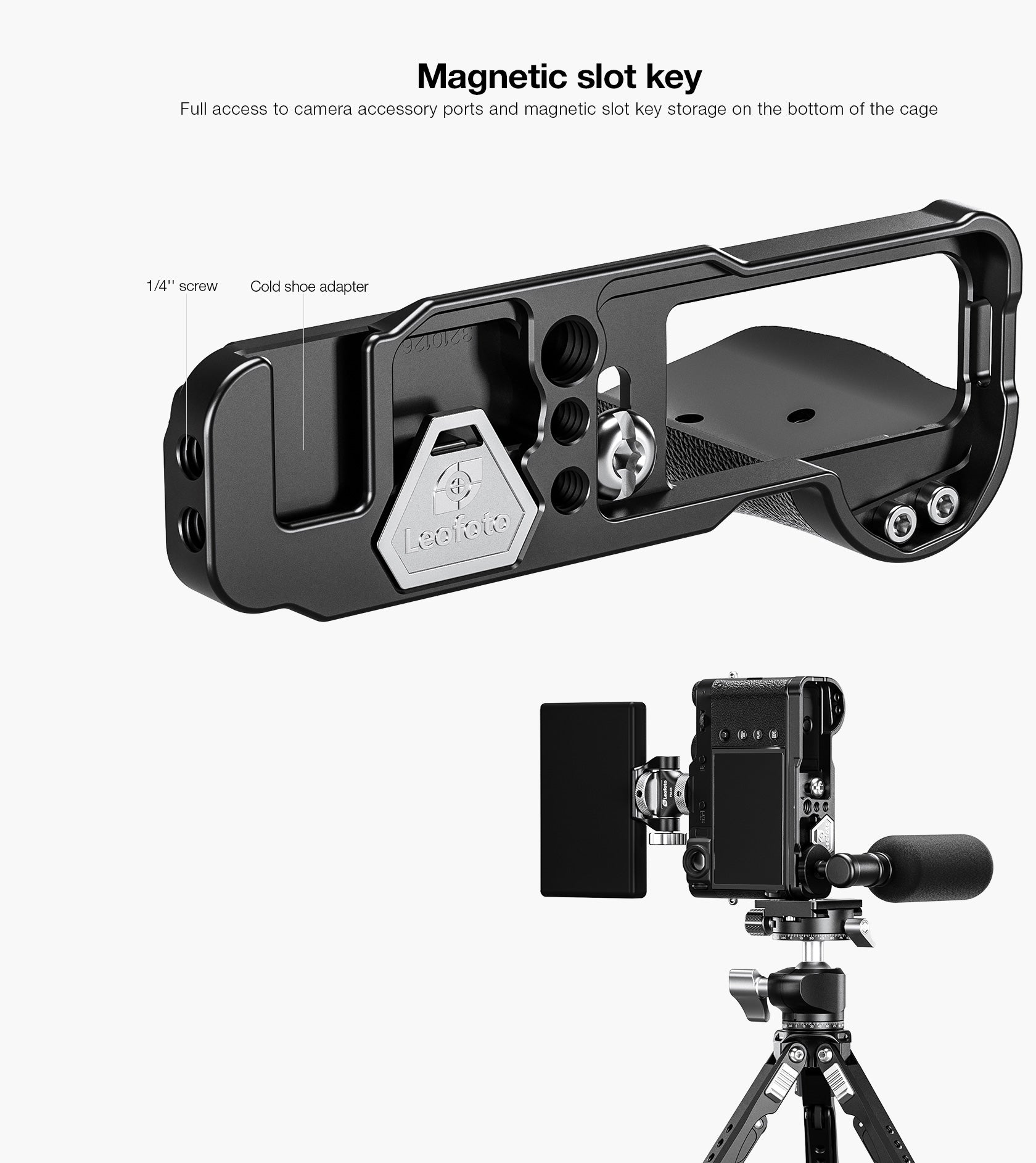 Leofoto LPF-X100VI L Plate for Fujifilm X100VI / X100V | Arca Compatible