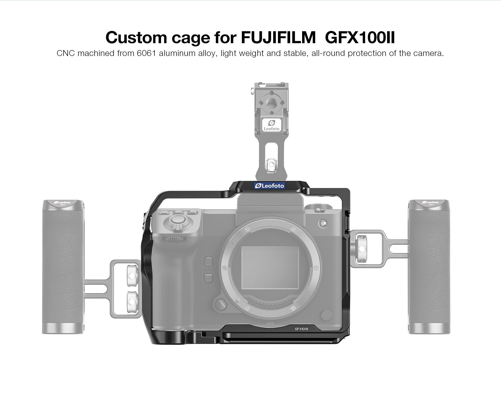 Leofoto GFX100 II Camera Cage for Fujifilm GFX100 II