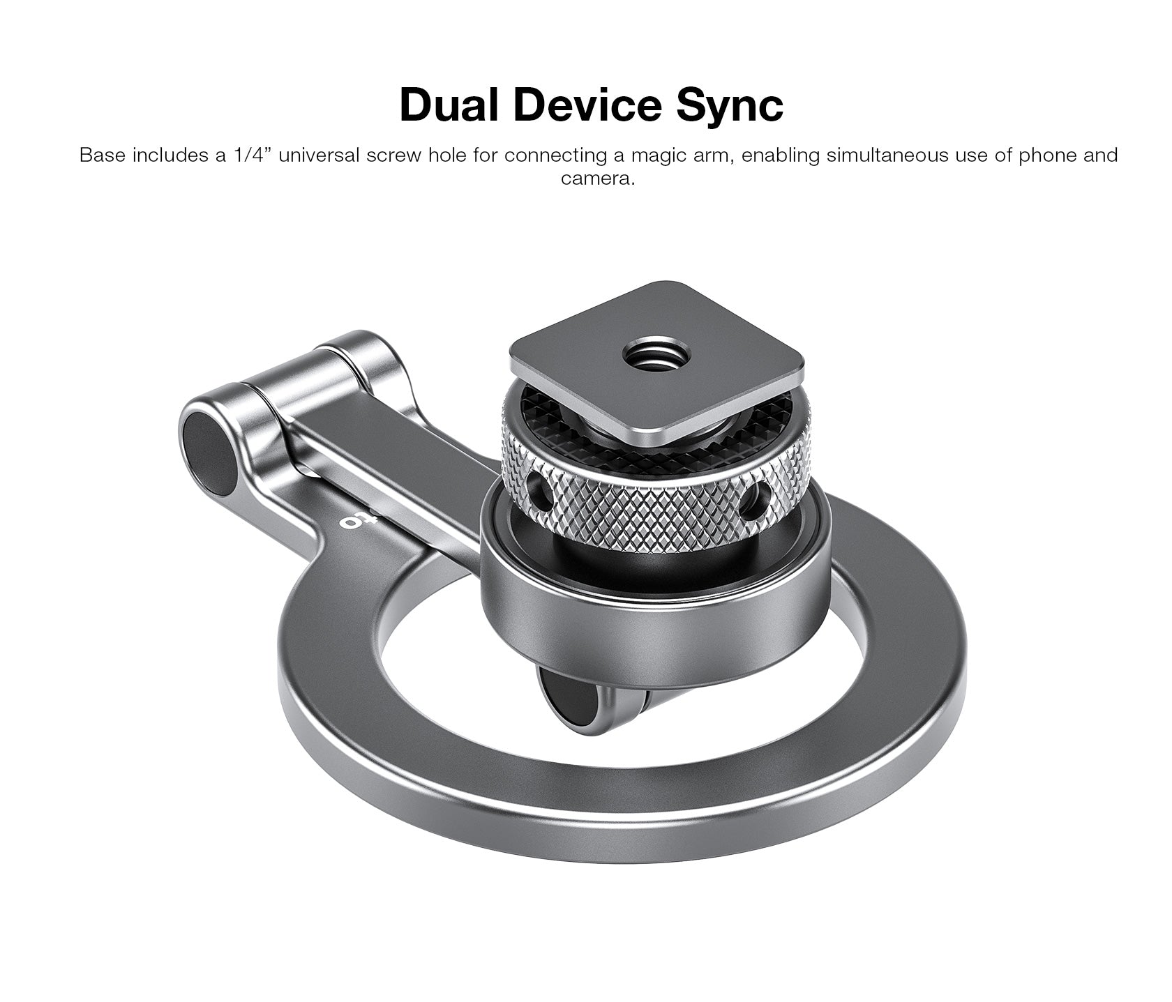 Leofoto PM-03 Magnetic Phone Mount with Cold Shoe