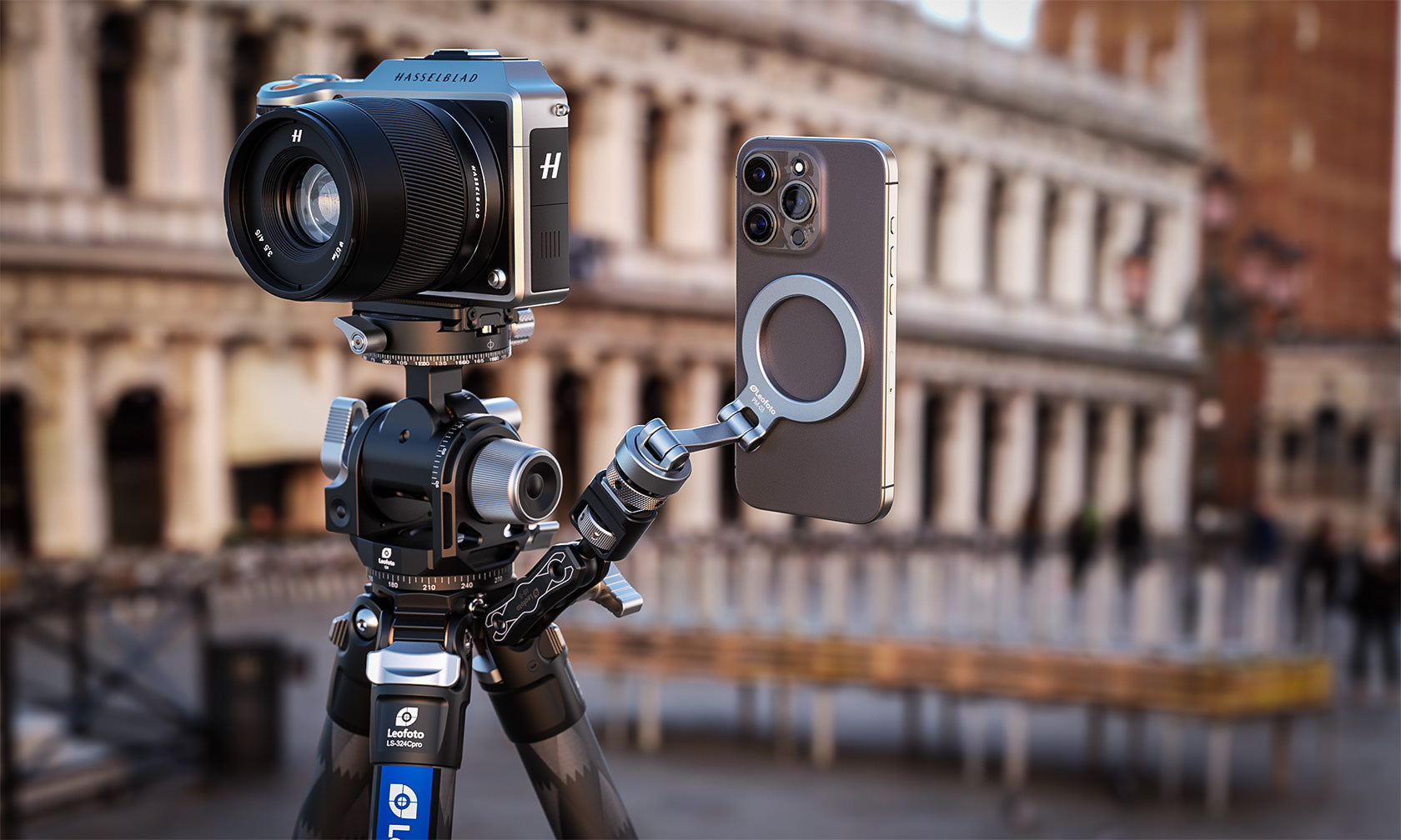 Leofoto PM-03 Magnetic Phone Mount with Cold Shoe