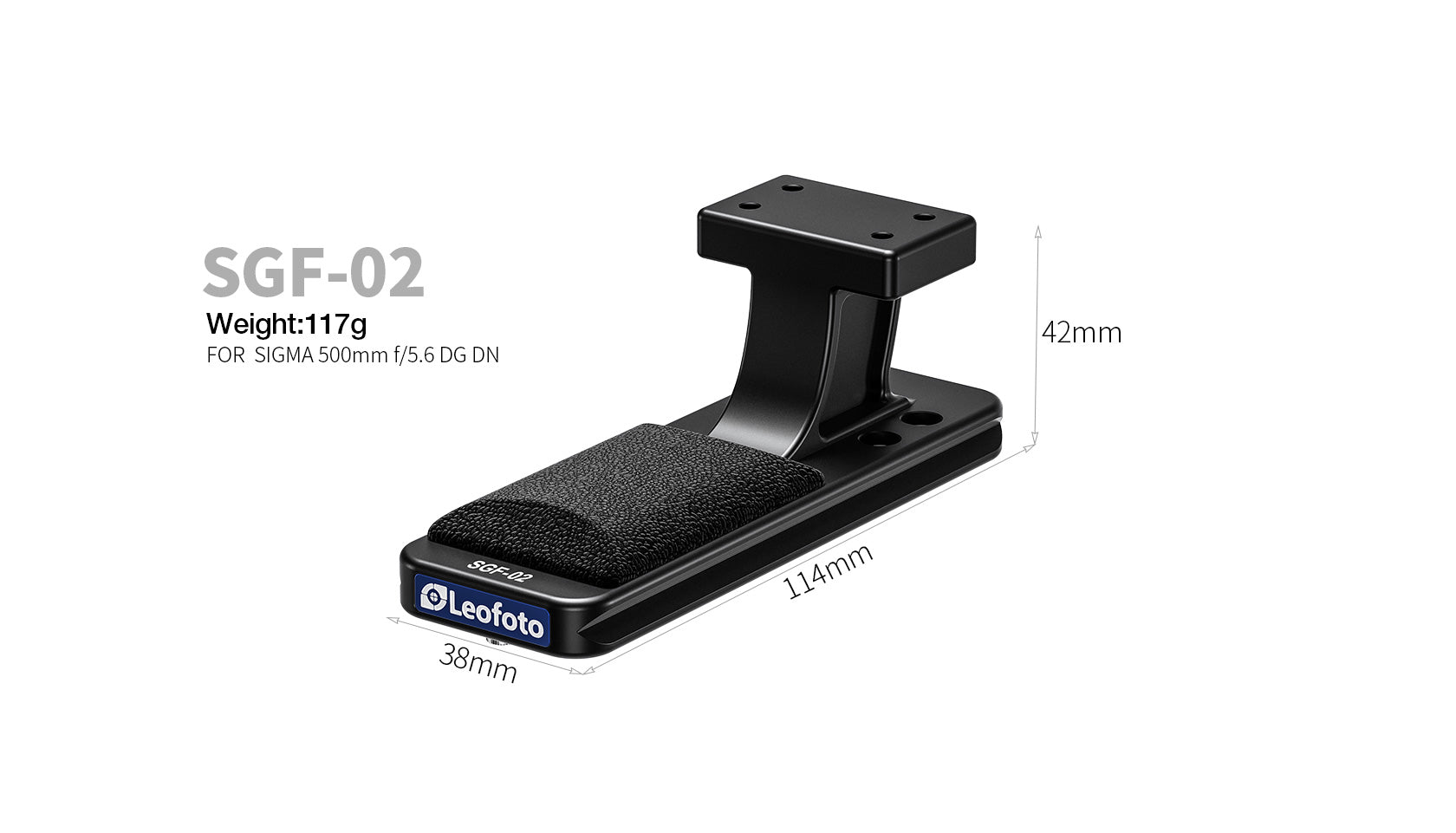 Leofoto SGF-02 Replacement Lens Foot for Sigma 500mm f/5.6 DG DN OS, 70-200mm f/2.8 DG DN OS, and 200mm f/2 DG OS Sports