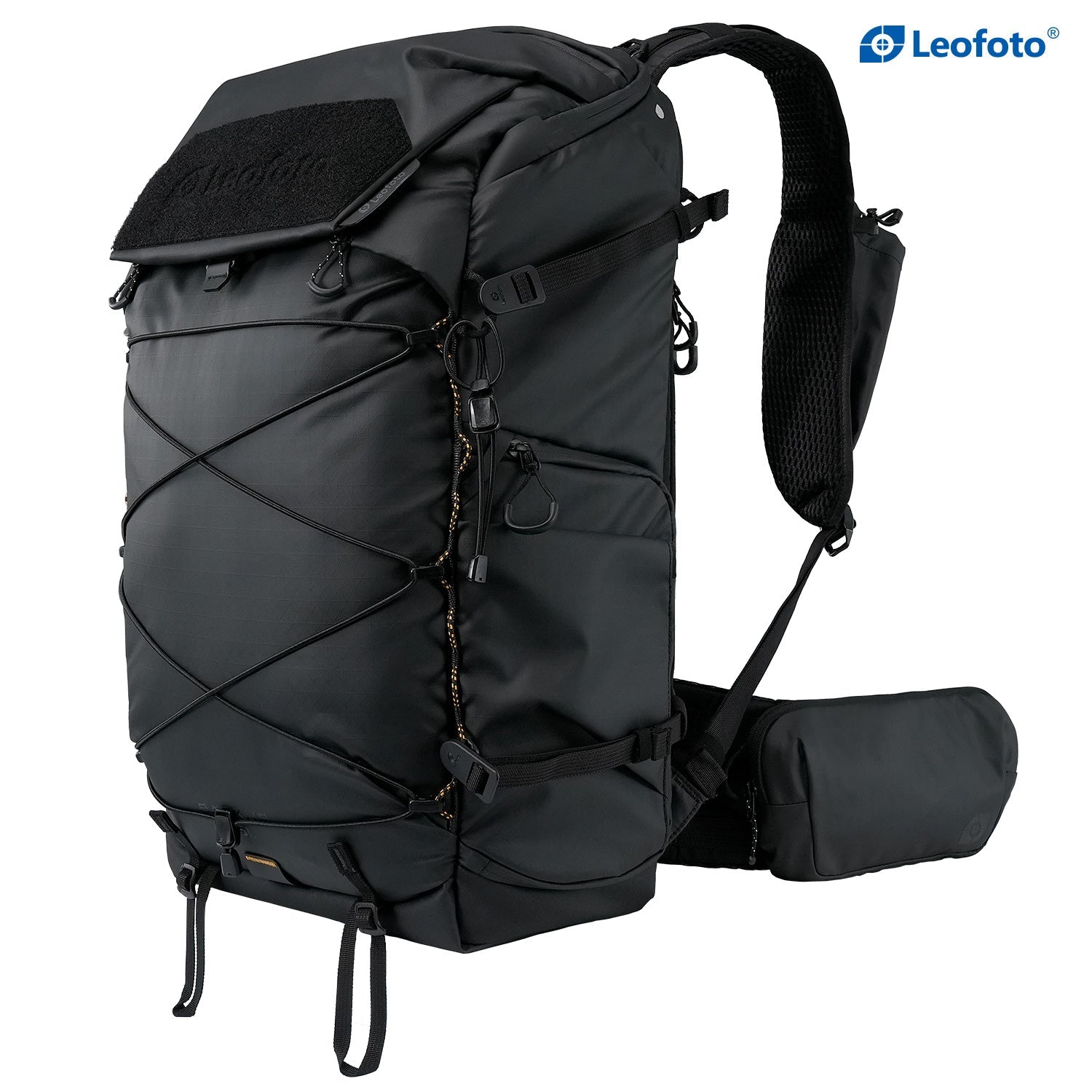 Leofoto 35L All-in-One Travel & Outdoor Camera Backpack (Black / Yellow / Green)